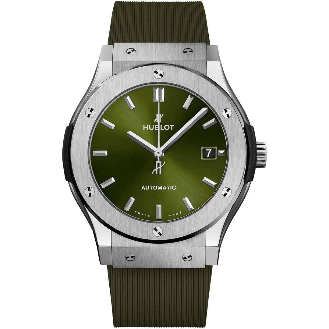 Watch in titanium Classic Fusion Titanium Green Hublot