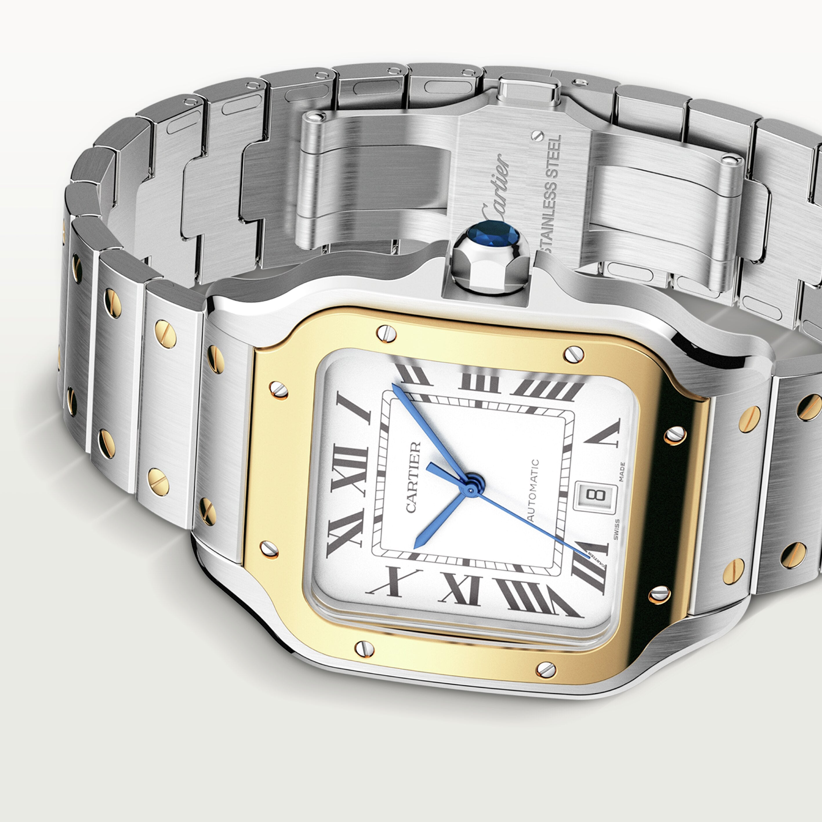 Orologio in oro giallo Santos de Cartier Cartier