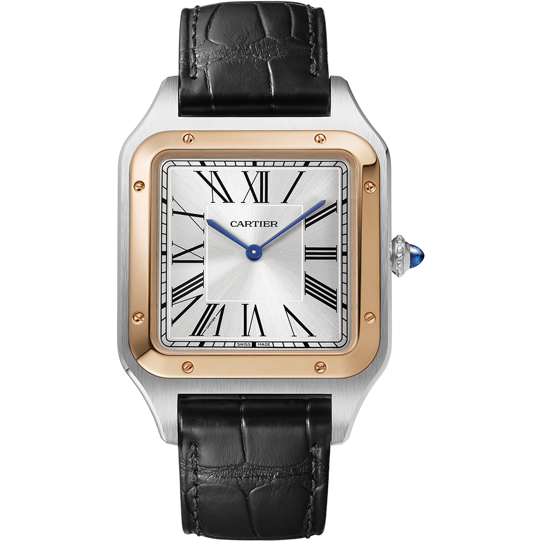 Orologio in oro rosa Santos-Dumont Cartier