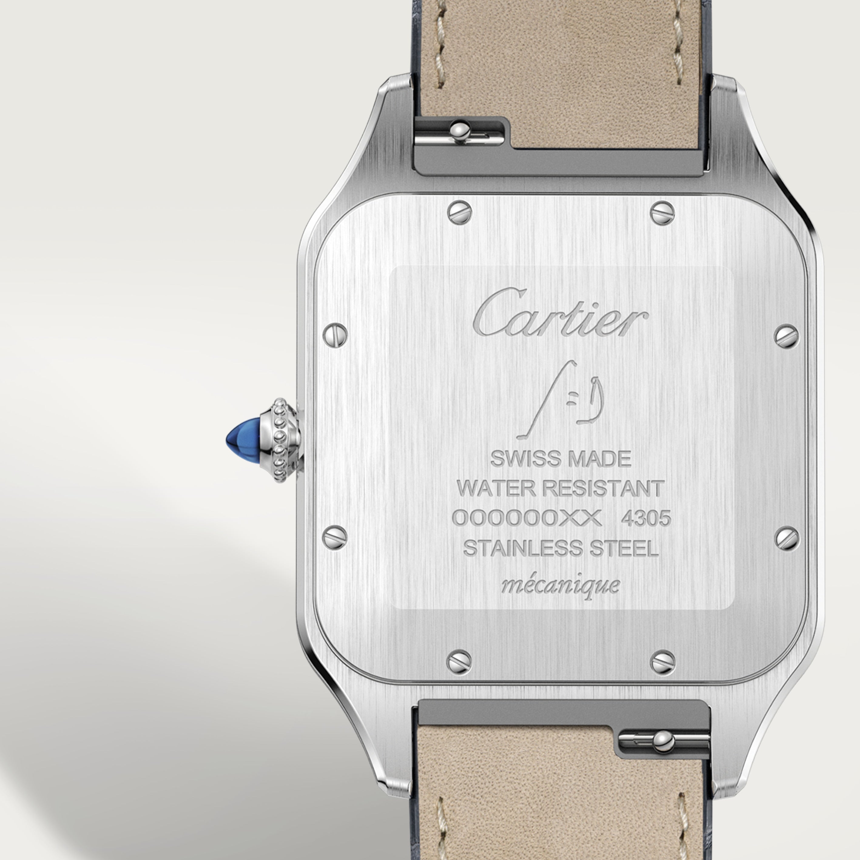 Orologio in oro rosa Santos-Dumont Cartier