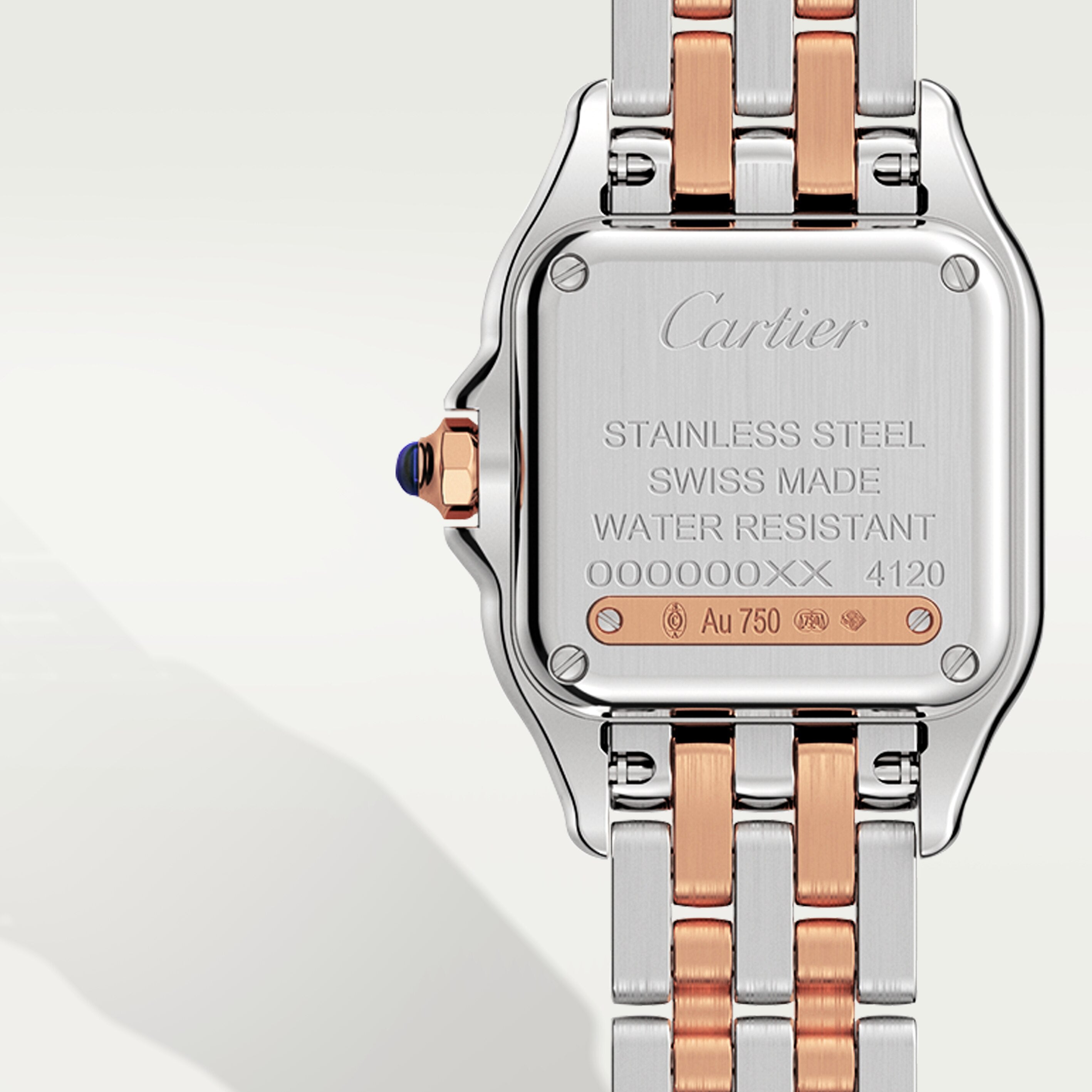 Watch in steel and rose gold Panthère de Cartier Cartier