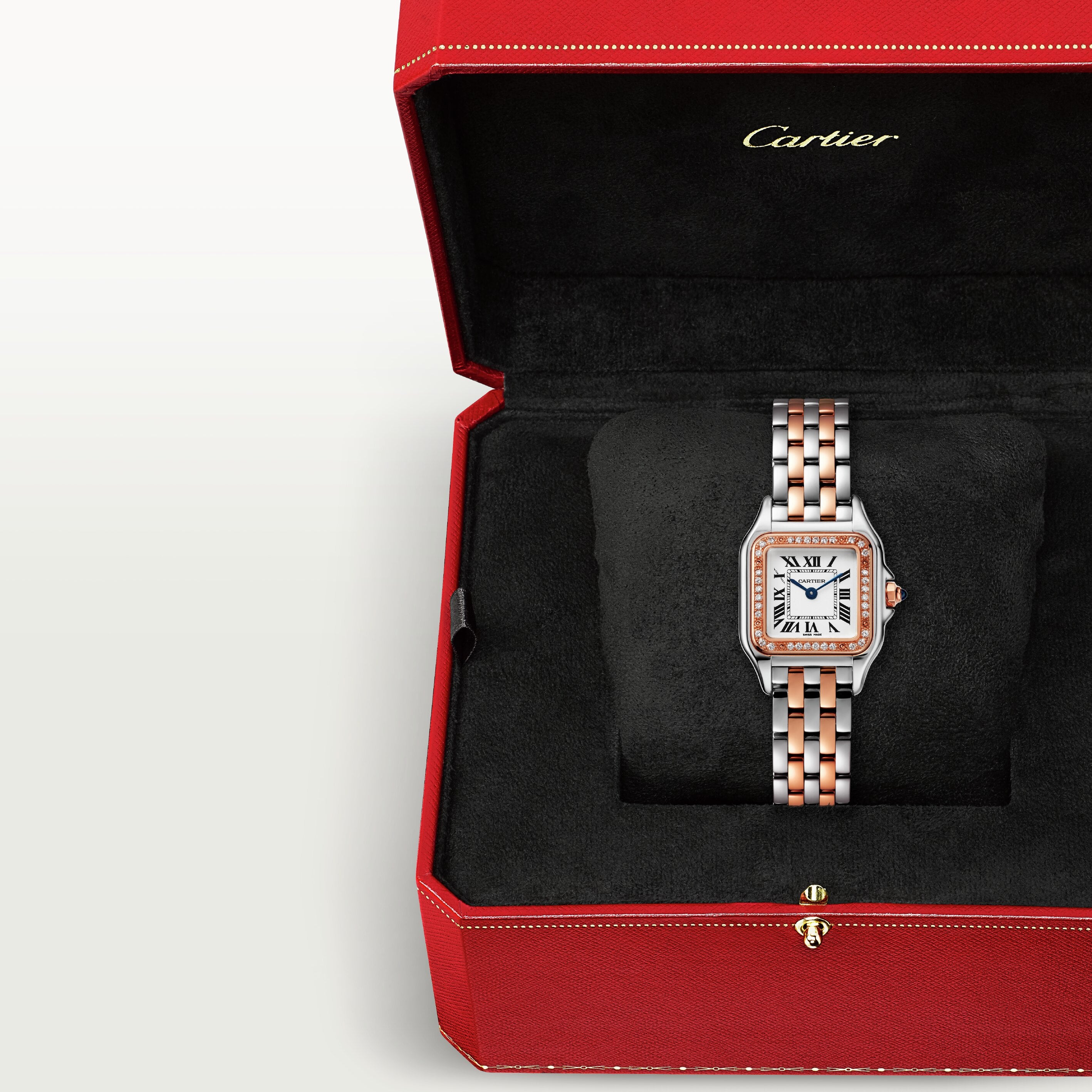 Watch in steel and rose gold Panthère de Cartier Cartier