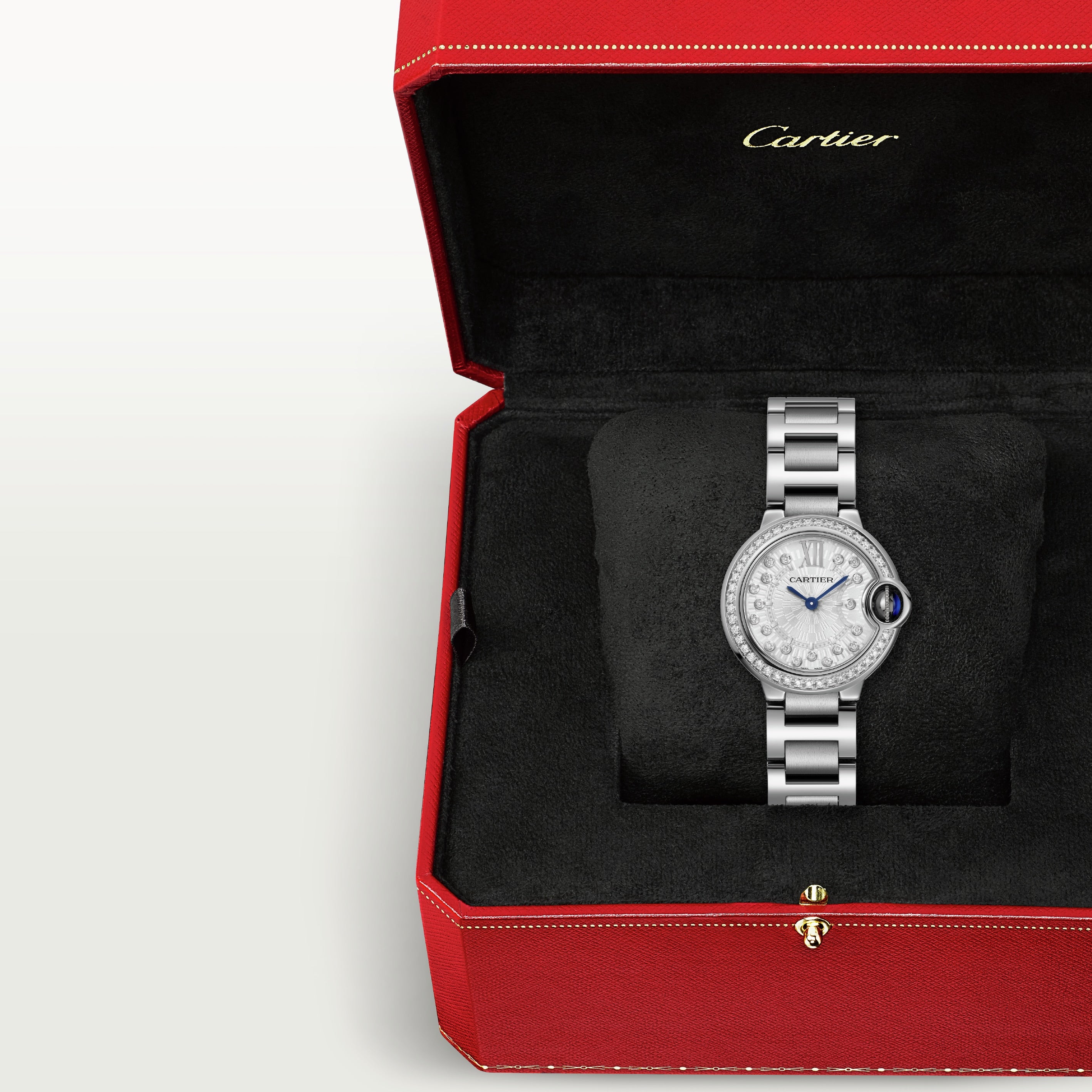 Watch in steel Ballon de Cartier Cartier