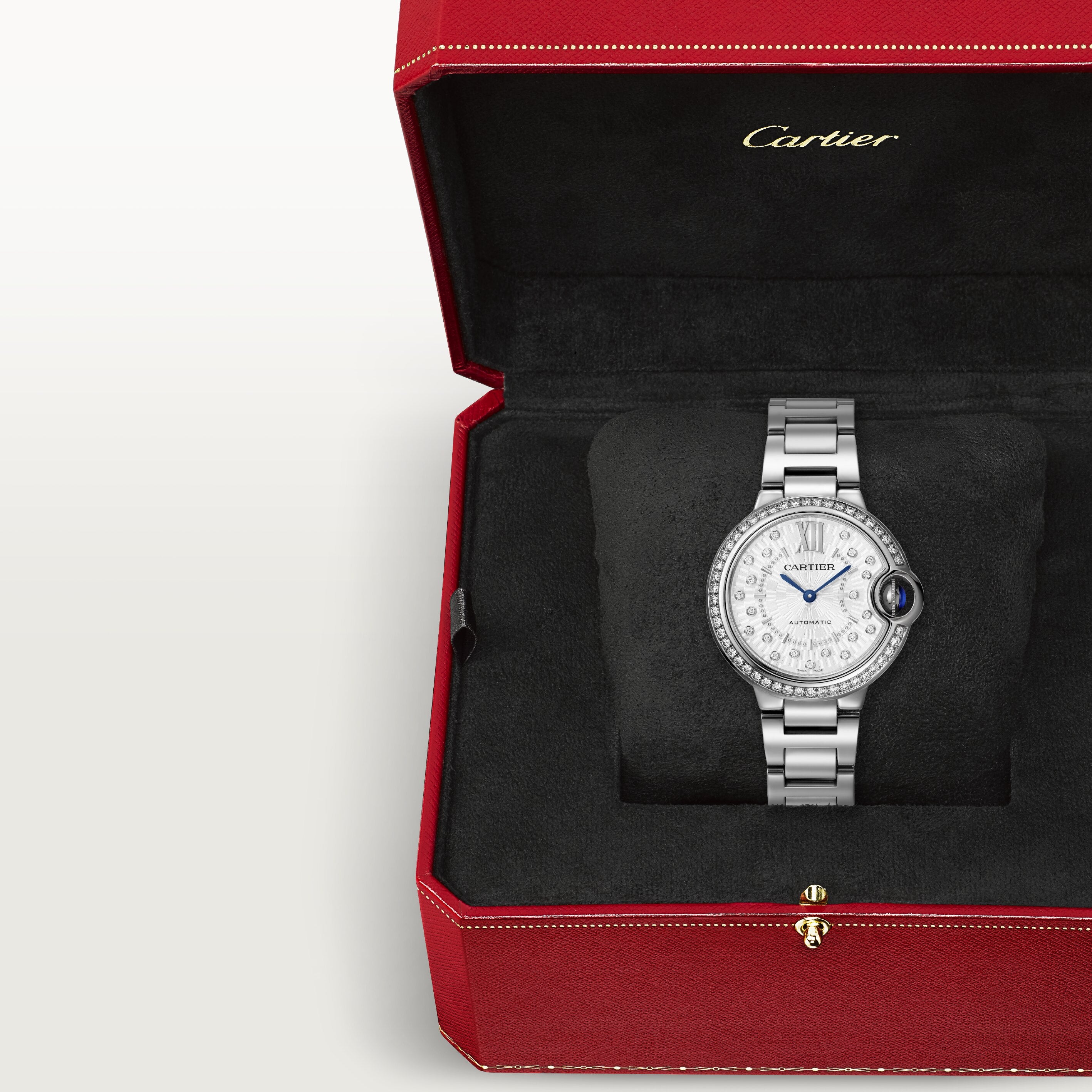 Watch in steel Ballon de Cartier Cartier