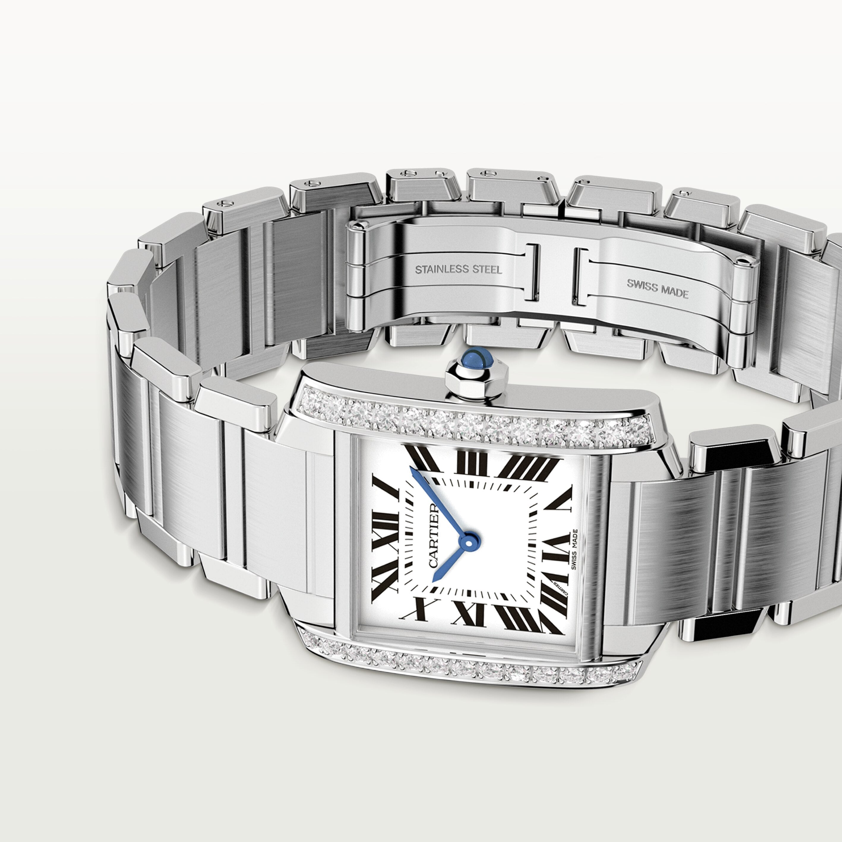 Orologio in acciaio Tank Française Cartier