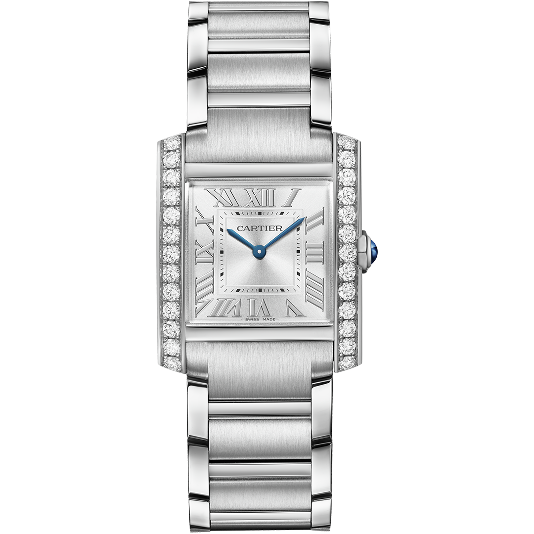 Watch in steel Tank Française Cartier