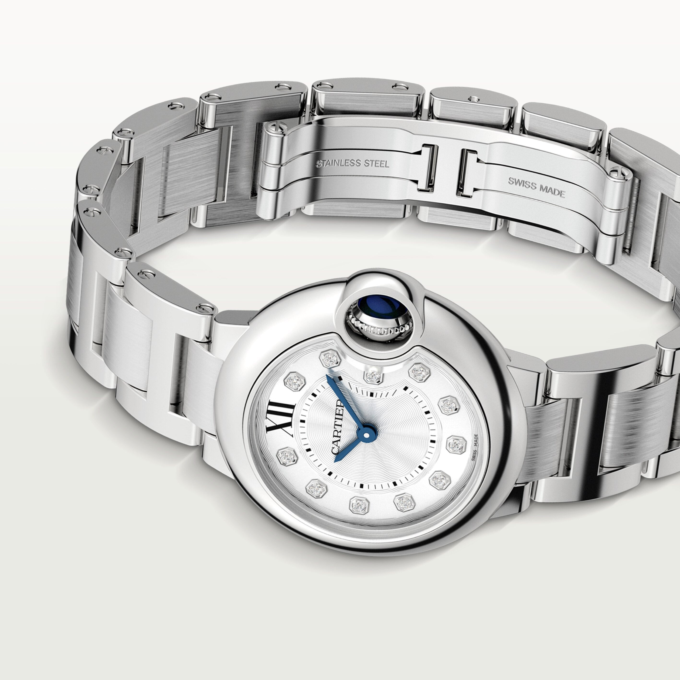 Watch in steel Ballon de Cartier Cartier
