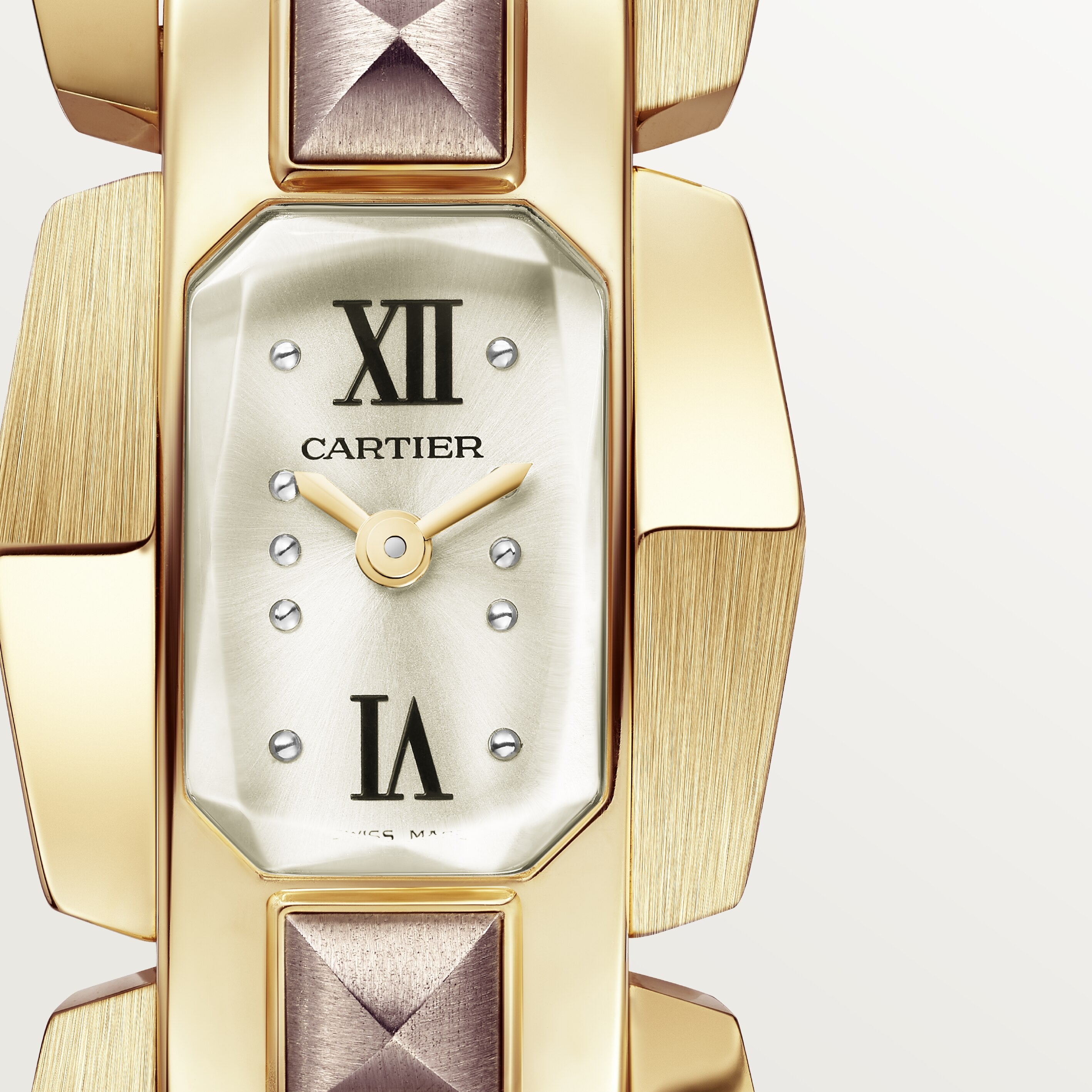 Watch in yellow gold and violet gold Clash (Un)Limited Cartier
