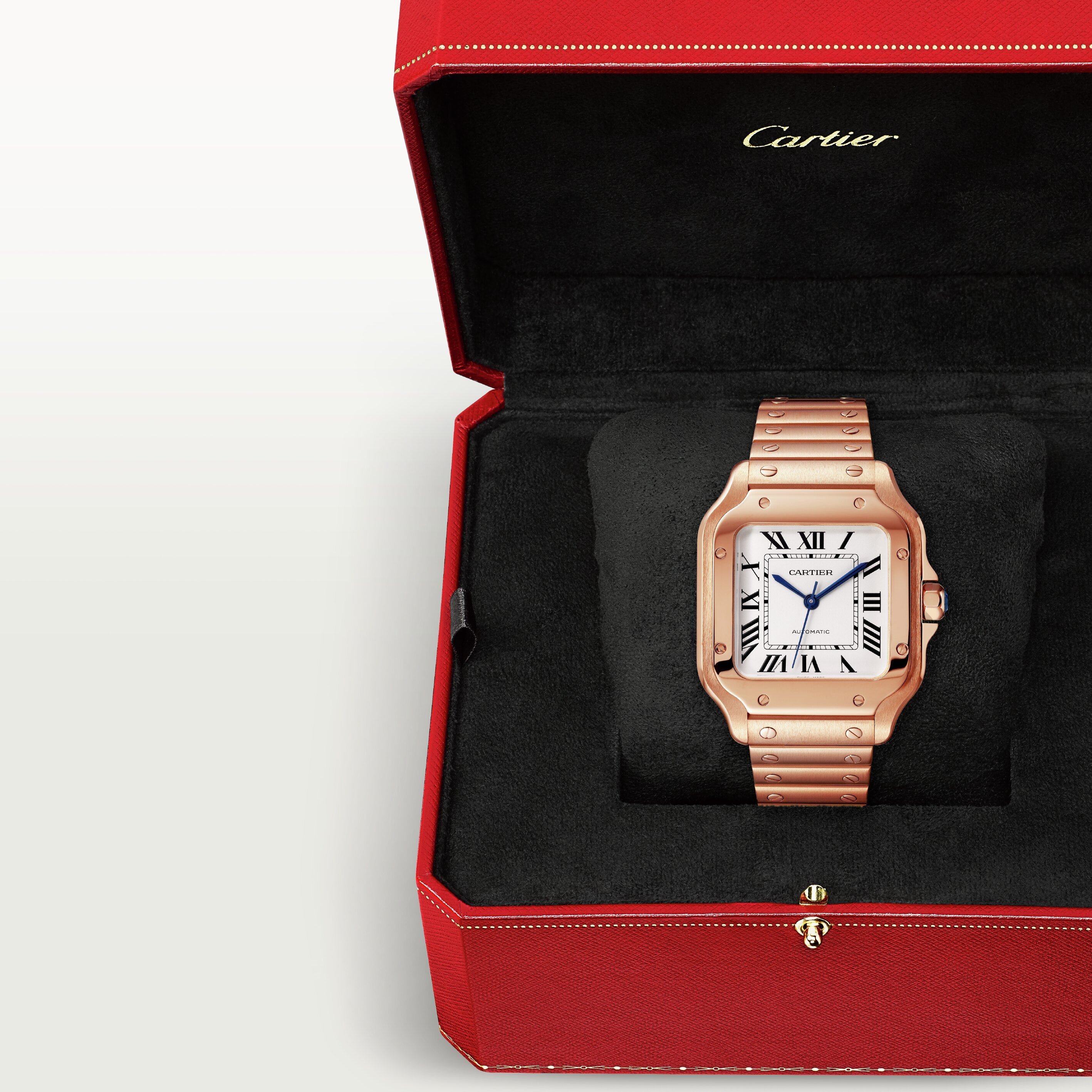 Watch in rose gold Santos de Cartier Cartier