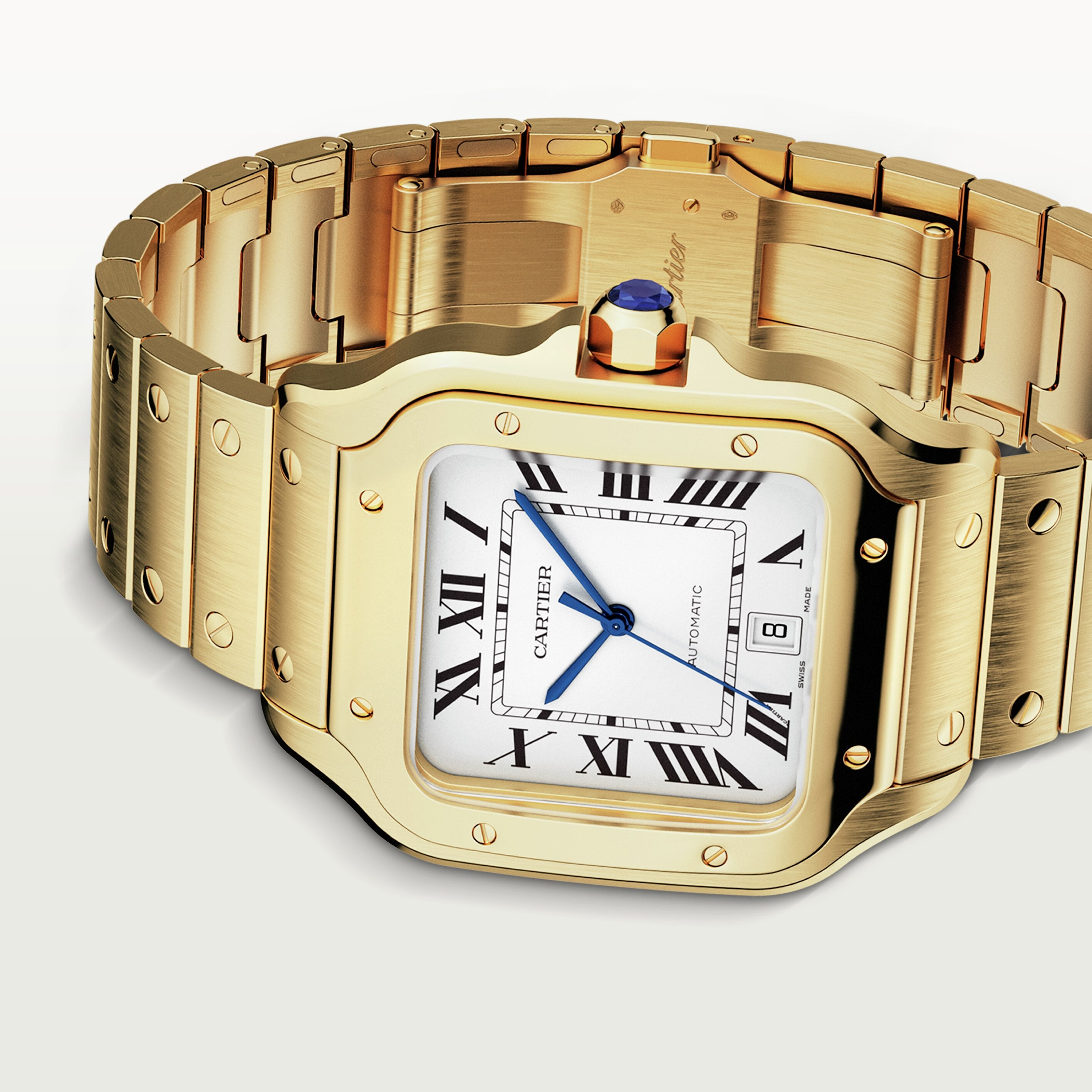 Orologio in oro giallo Santos de Cartier Cartier