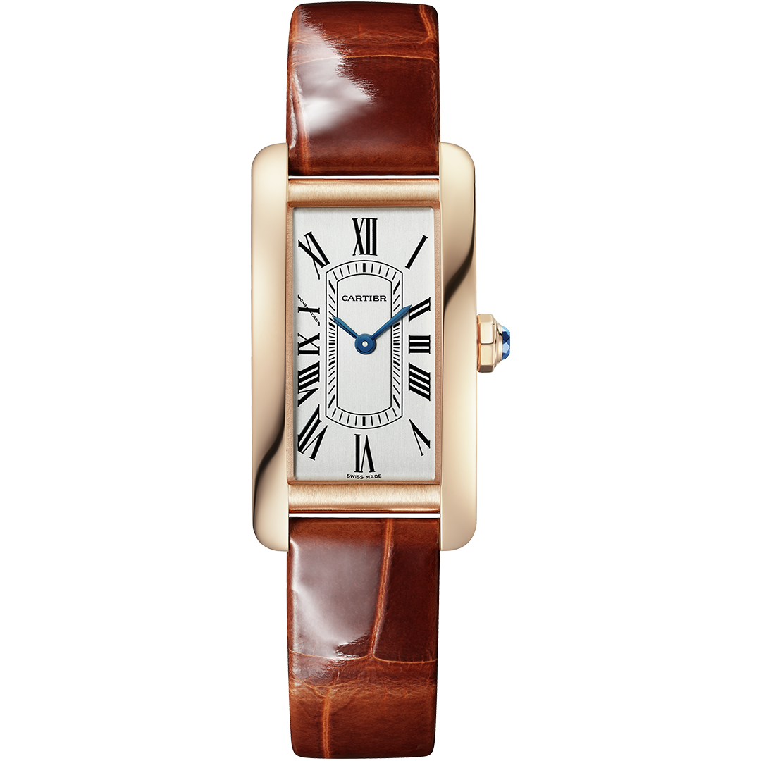 Orologio in oro rosa Tank Américaine Cartier