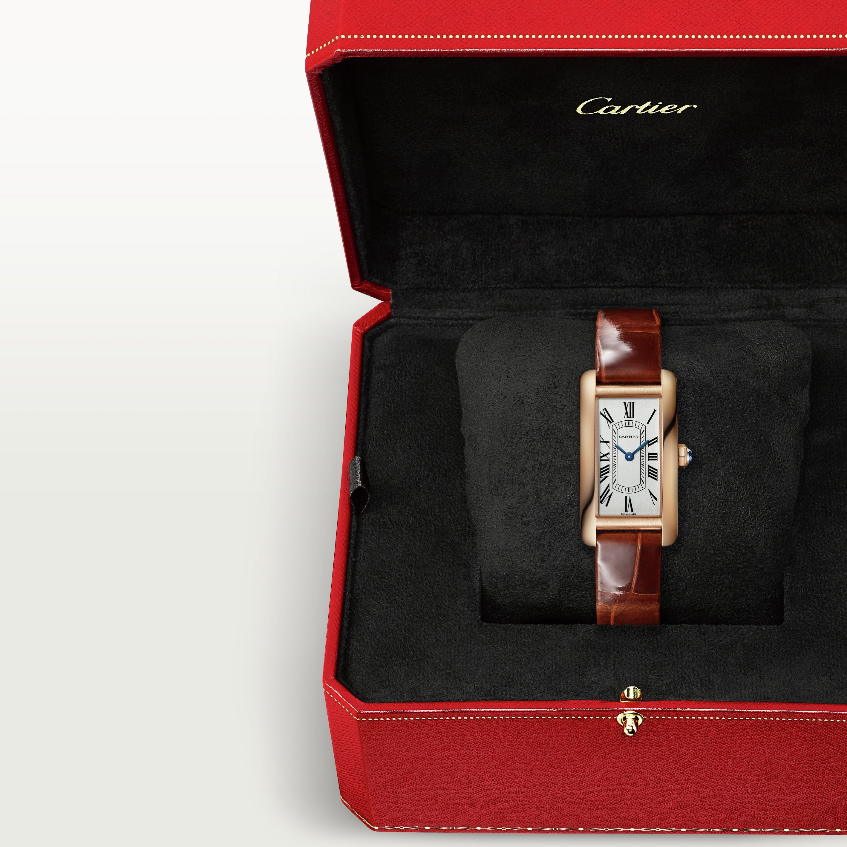 Orologio in oro rosa Tank Américaine Cartier