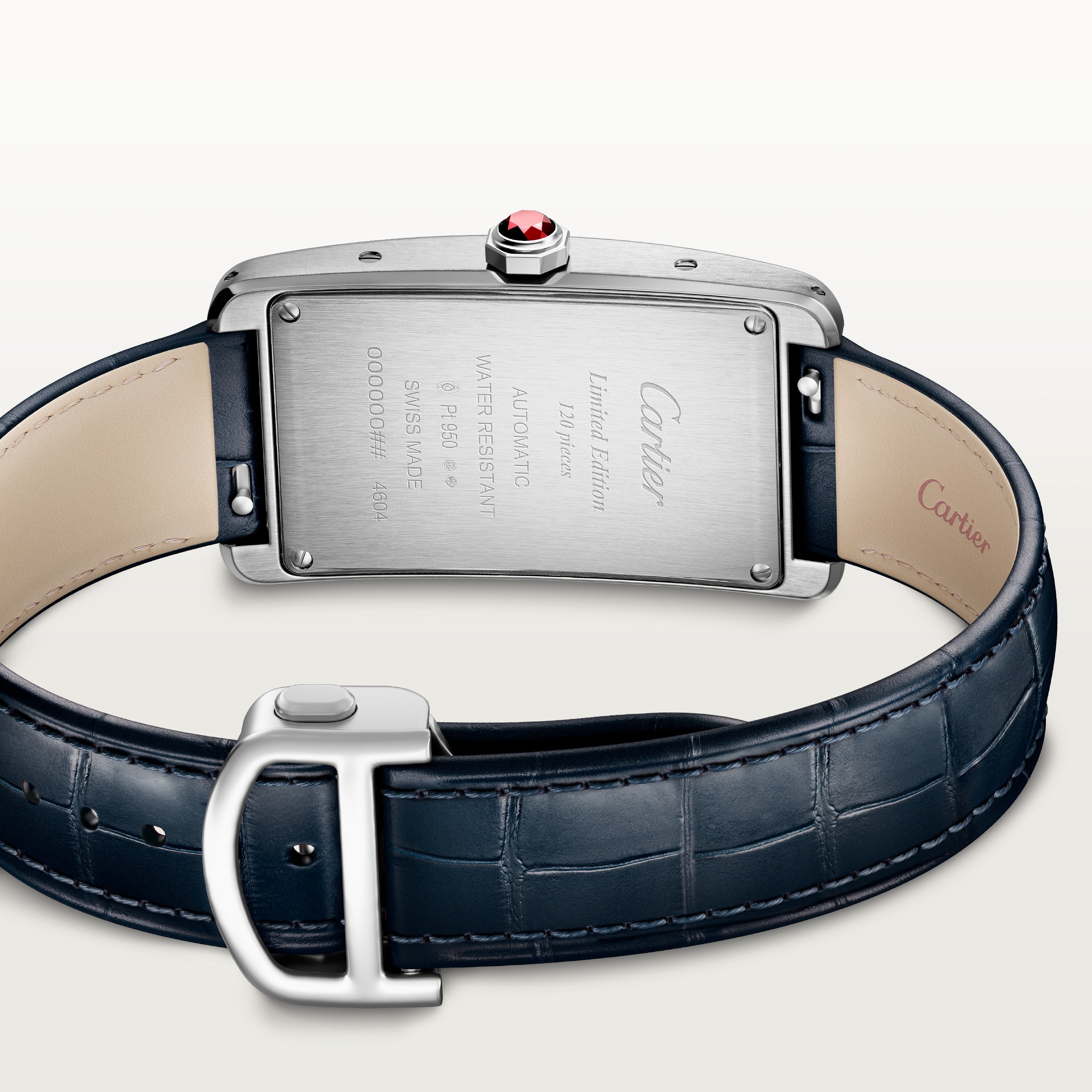 Orologio in platino Tank Américaine Cartier