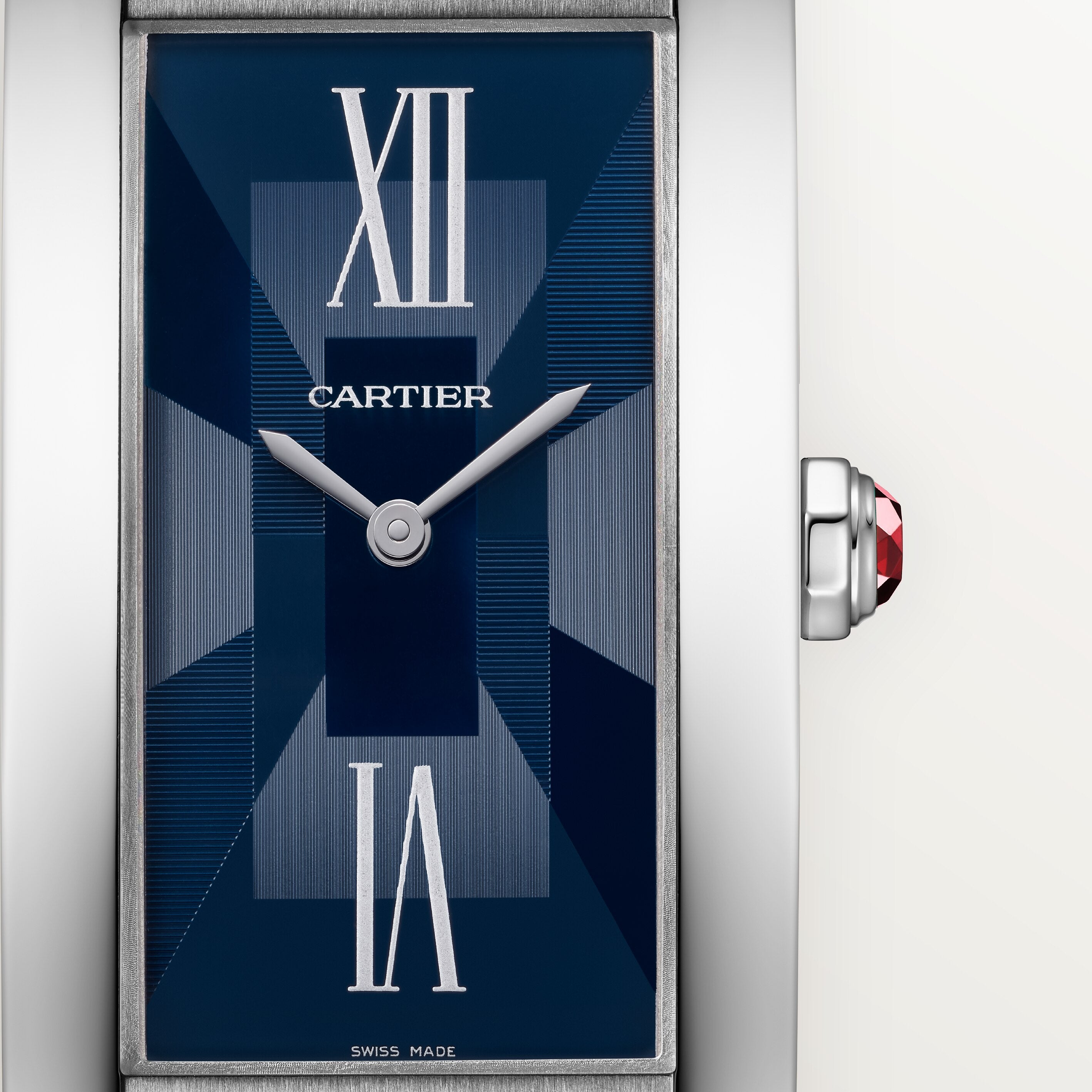 Orologio in platino Tank Américaine Cartier