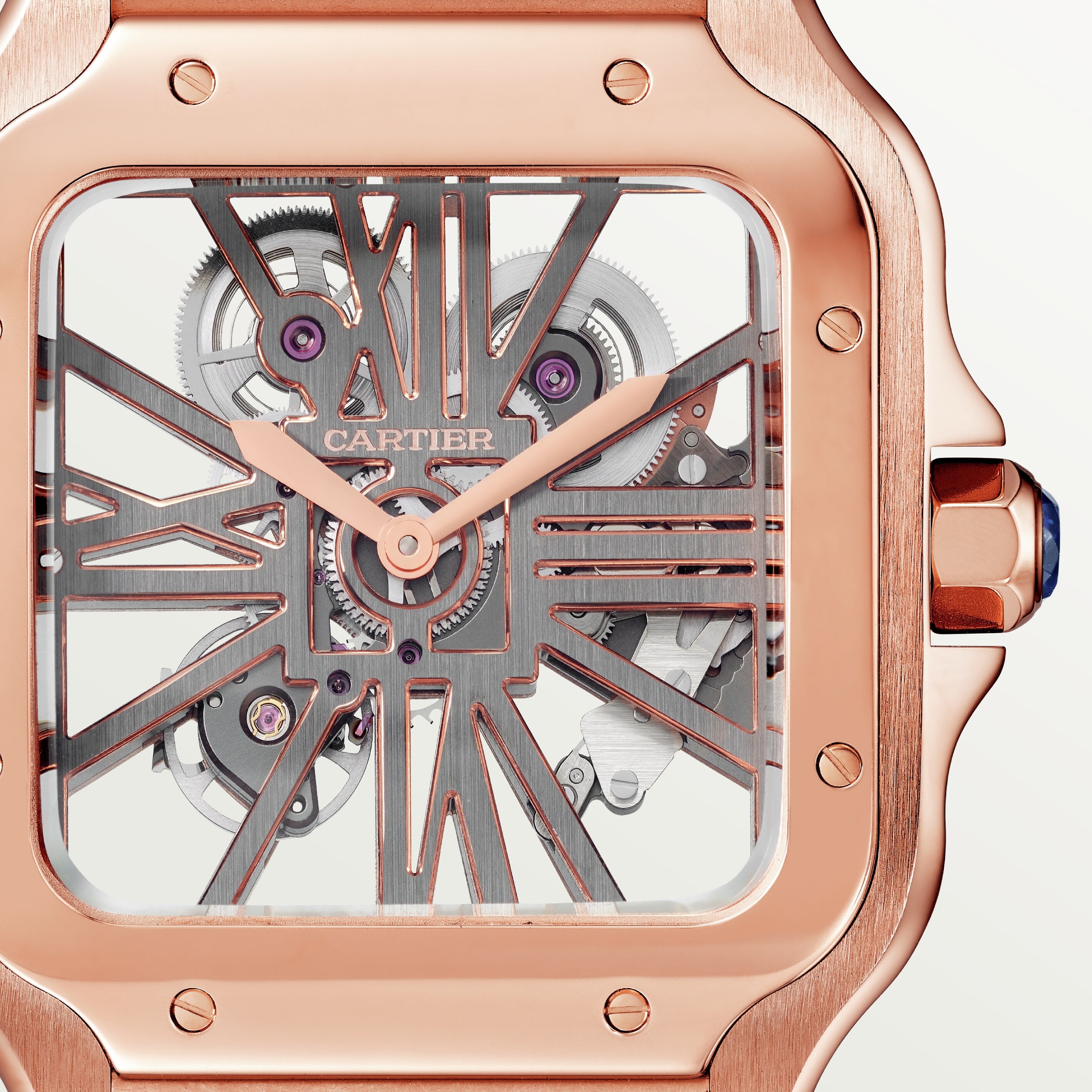 Orologio in oro rosa Santos de Cartier Cartier