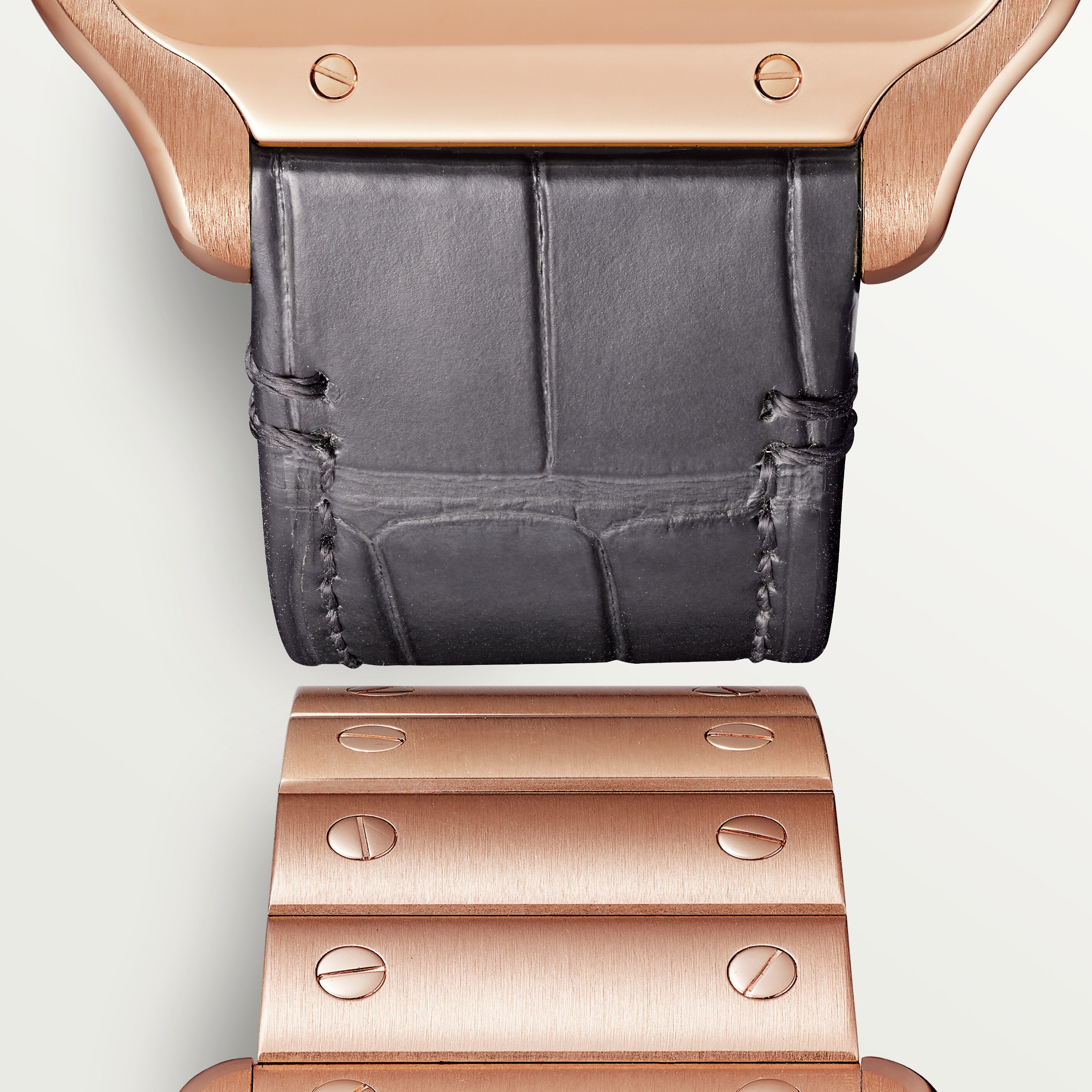 Orologio in oro rosa Santos de Cartier Cartier