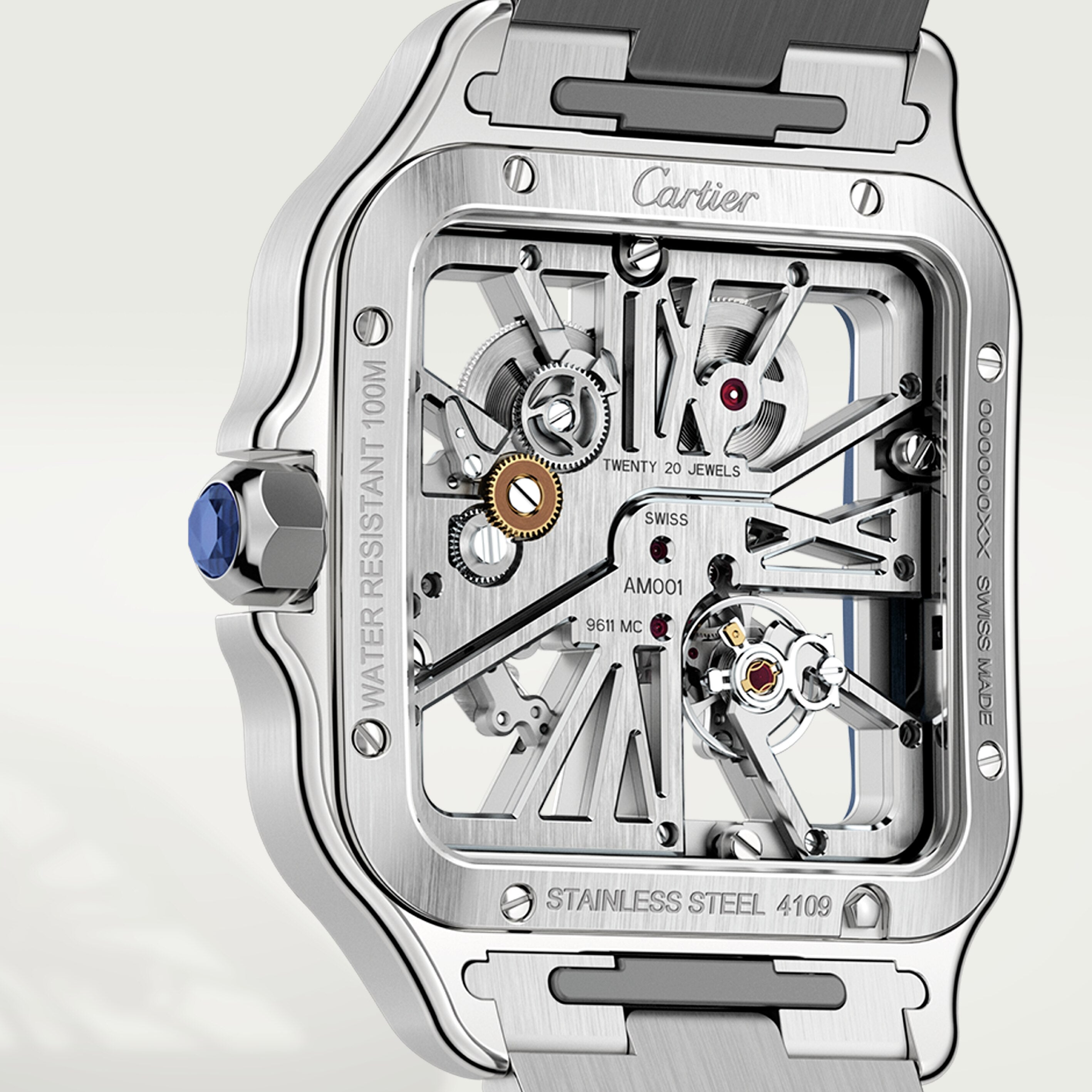 Orologio in acciaio Santos de Cartier Cartier