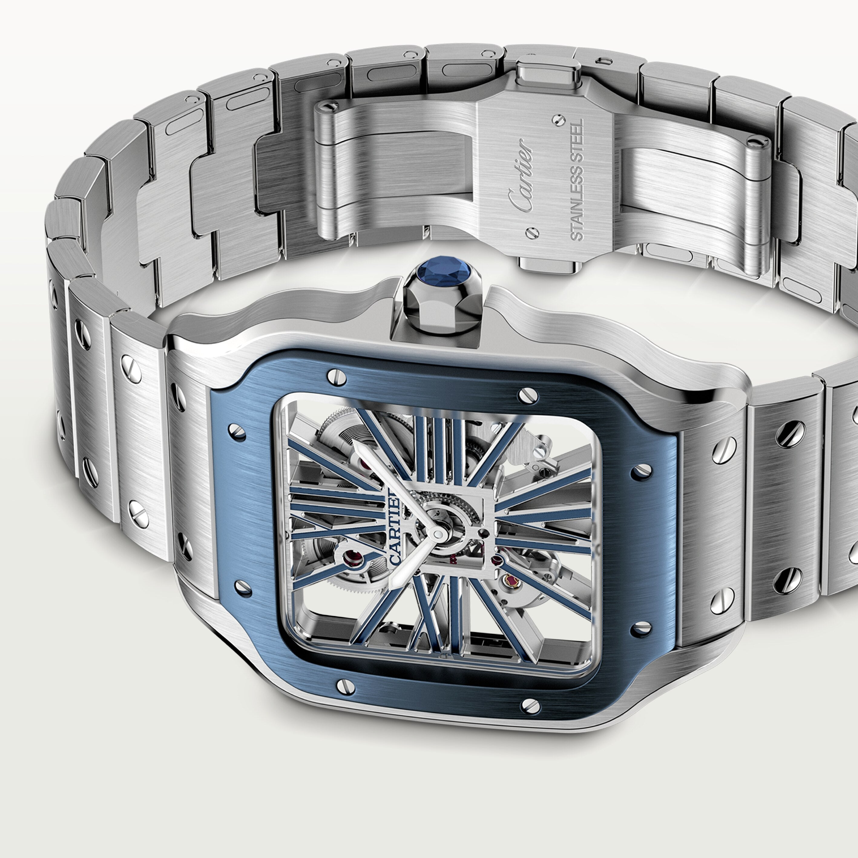 Watch in steel Santos de Cartier Cartier