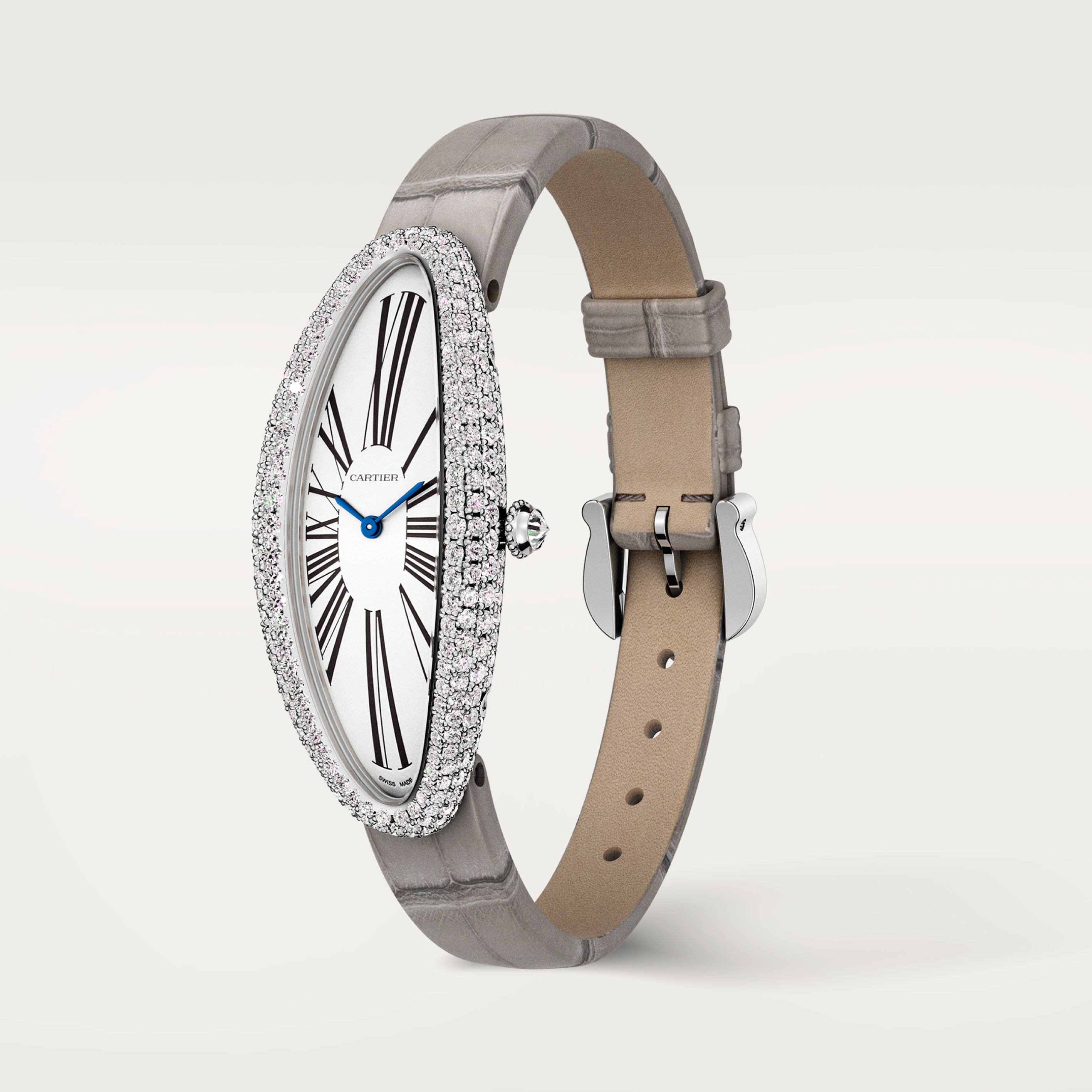 Watch in white gold Baignoire de Cartier Allongée  Cartier