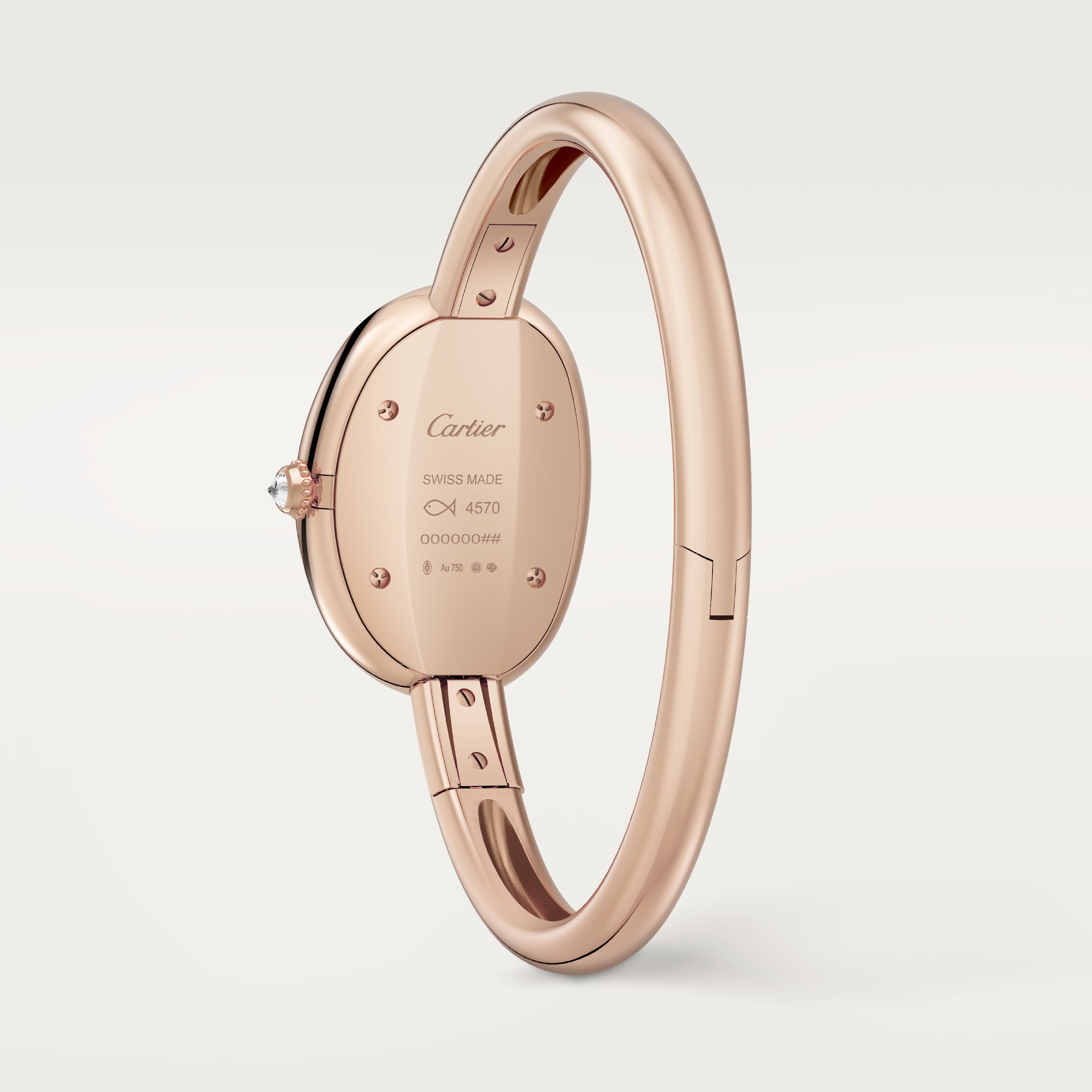 Watch in rose gold Baignoire de Cartier Cartier