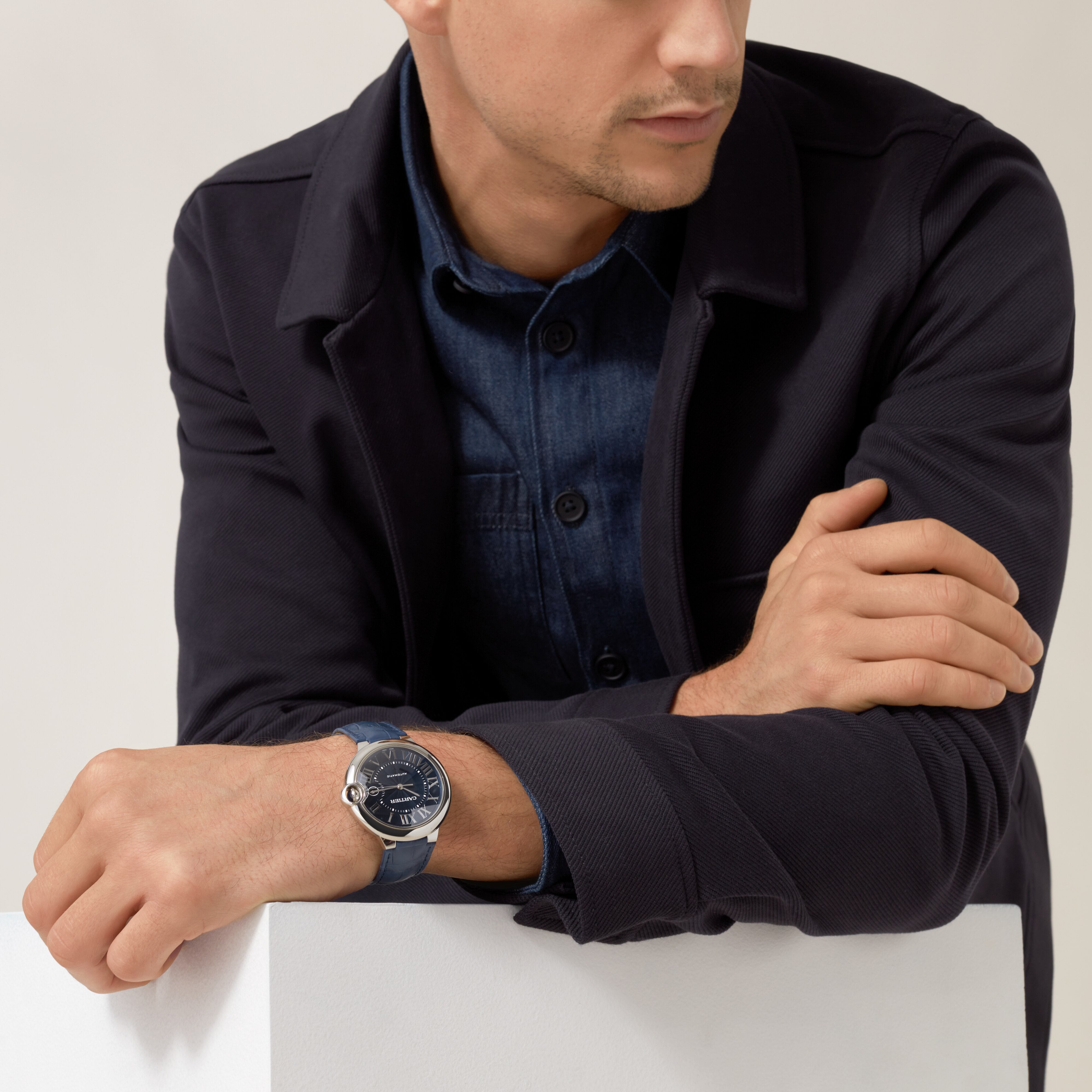 Watch in steel Ballon de Cartier Cartier