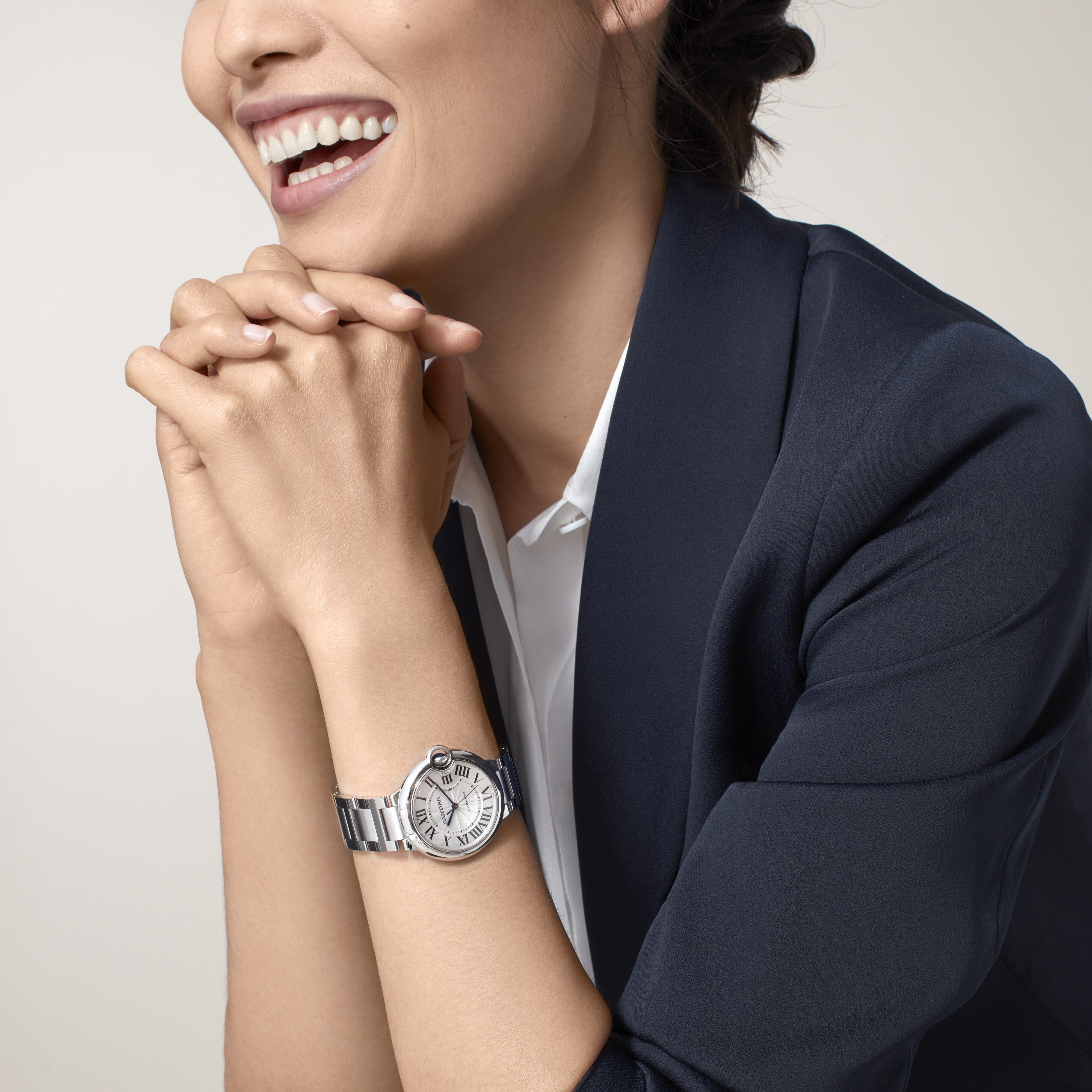 Watch in steel Ballon de Cartier Cartier