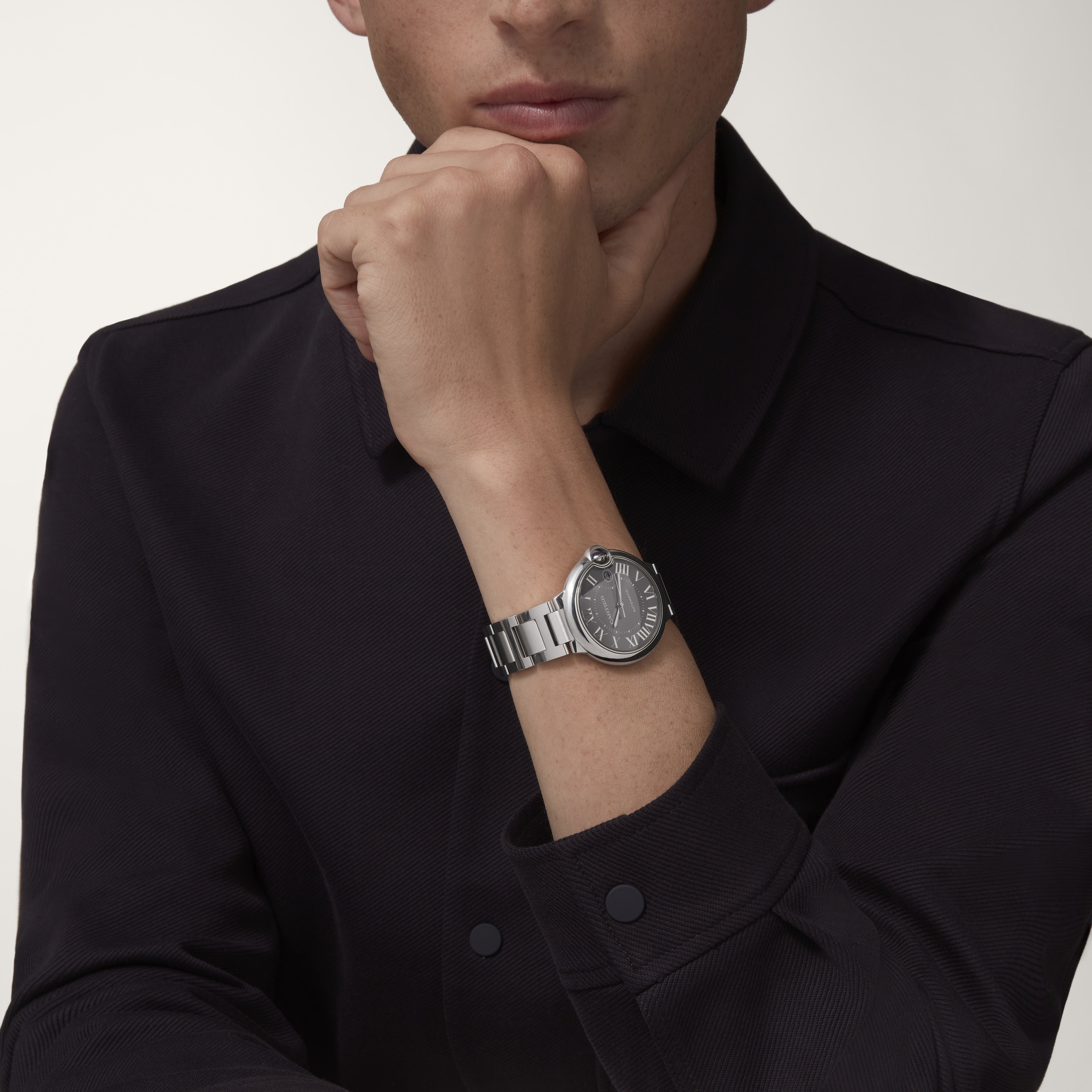 Watch in steel Ballon de Cartier Cartier