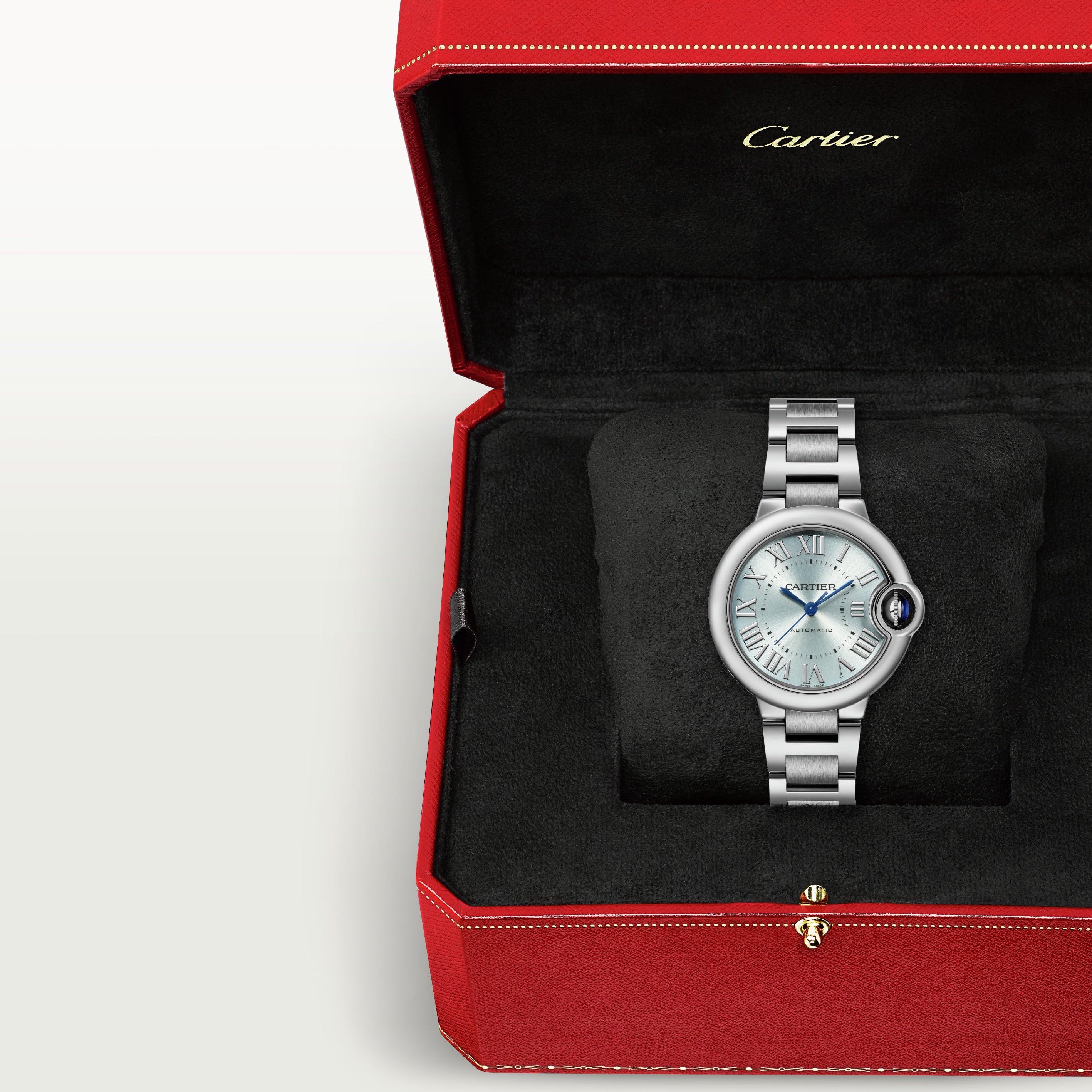 Watch in steel Ballon de Cartier Cartier