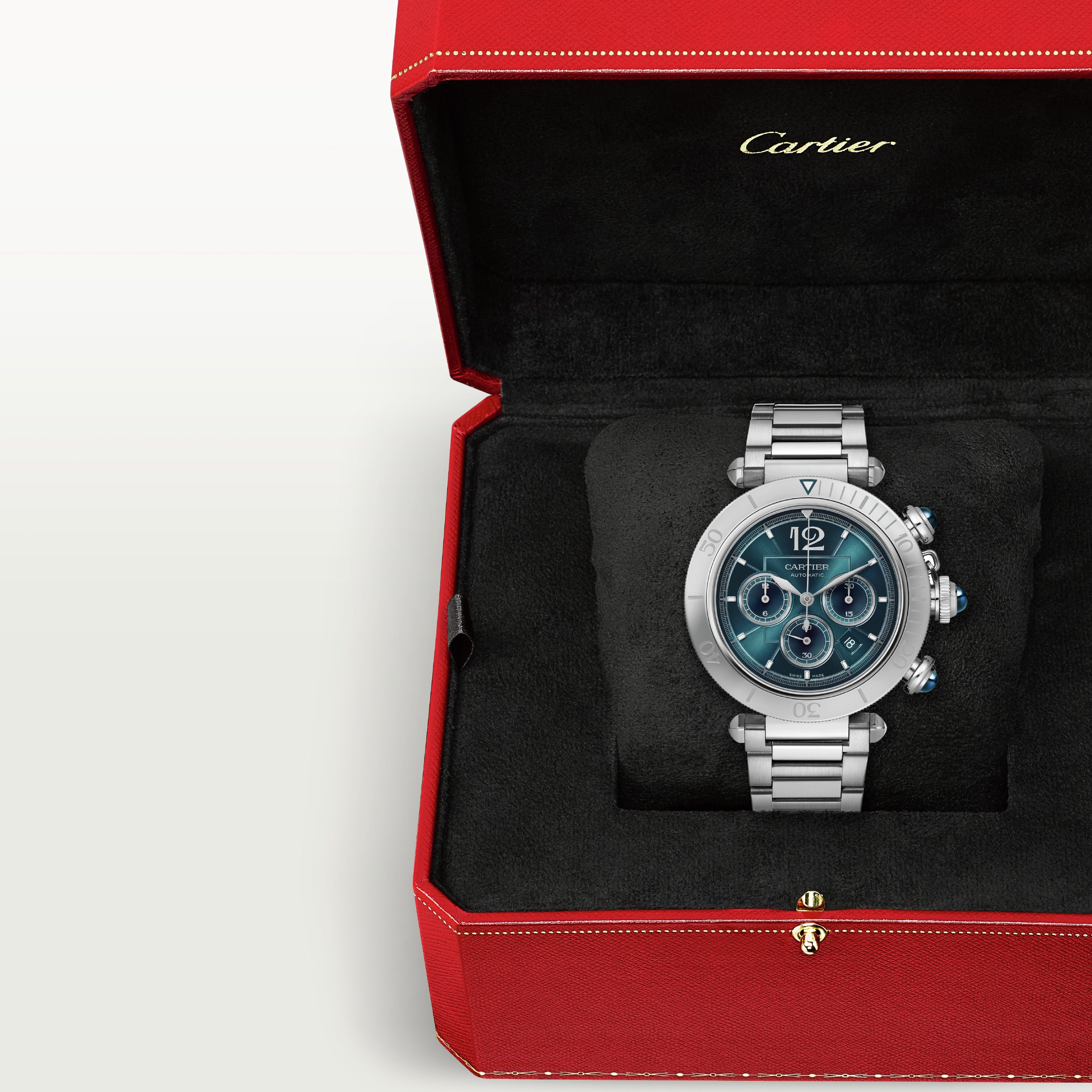 Orologio in acciaio Pasha de Cartier Cartier