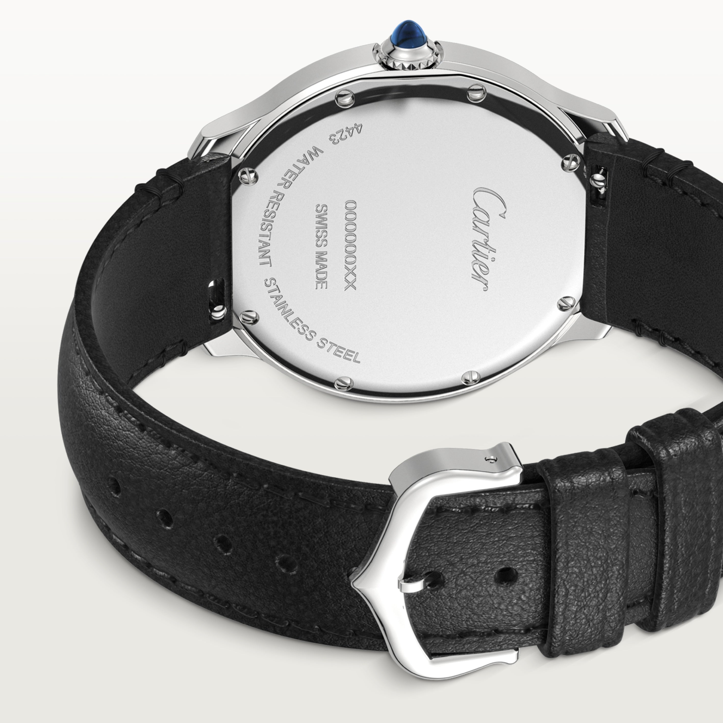 Watch in steel Ronde Must de Cartier Cartier
