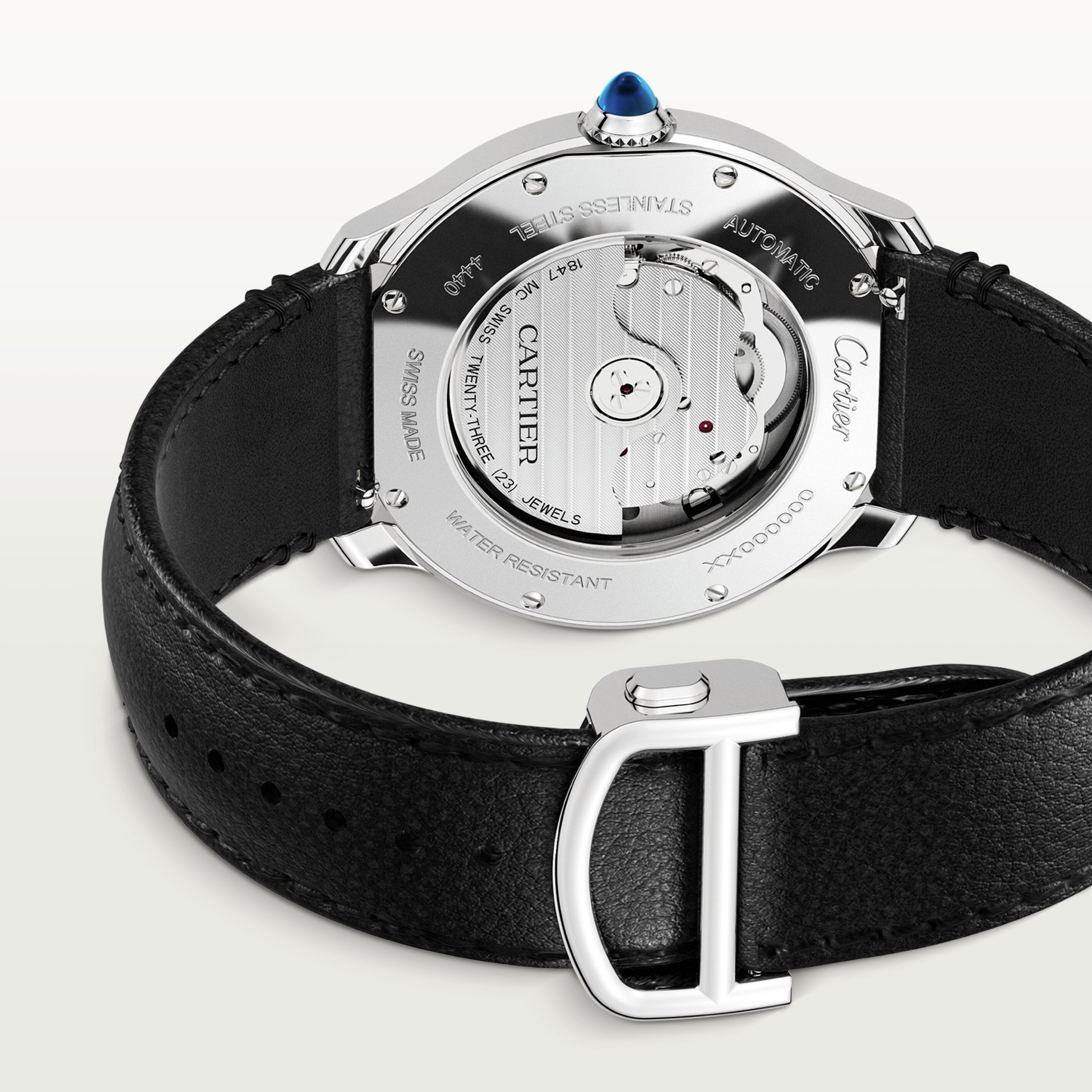 Watch in steel Ronde Must de Cartier Cartier