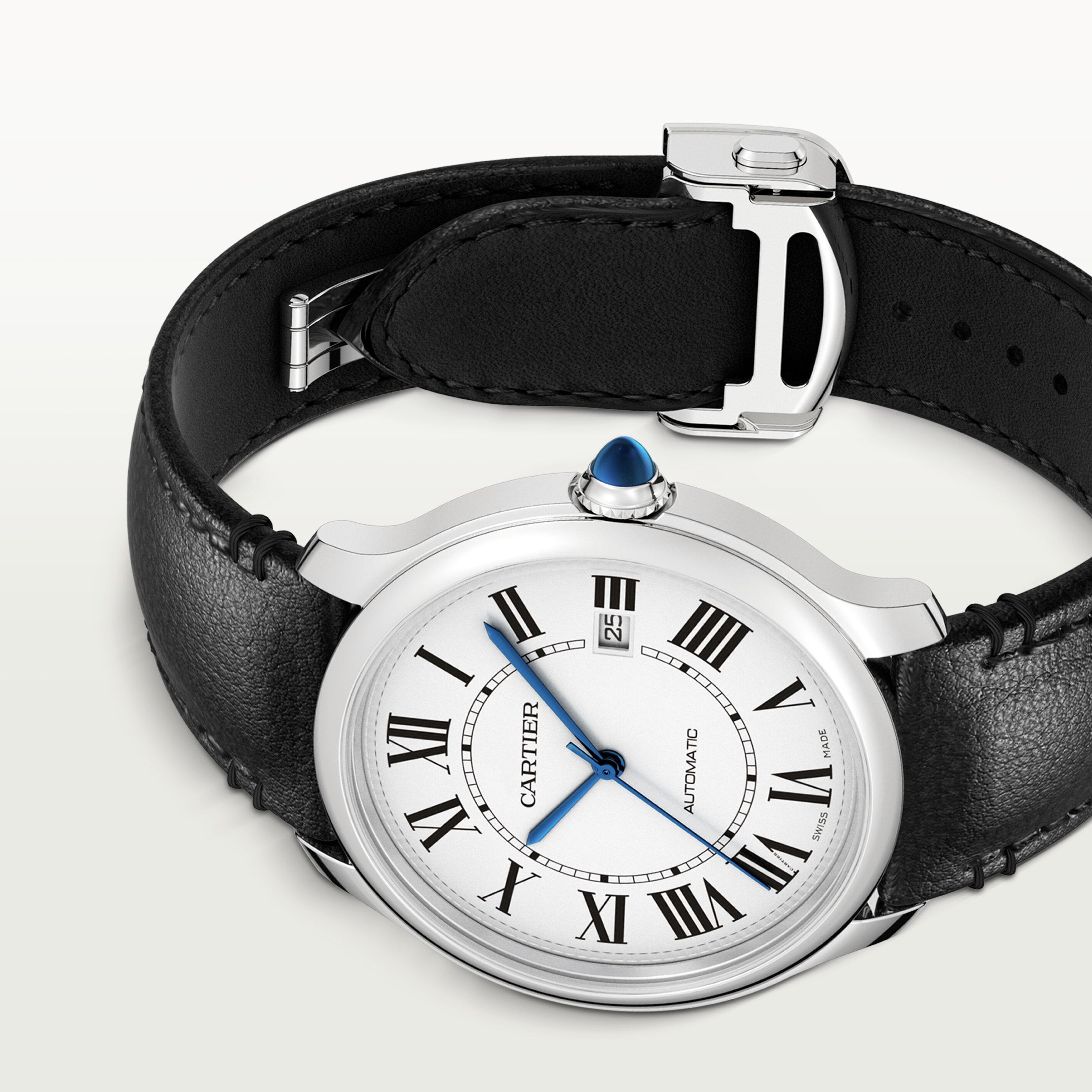 Watch in steel Ronde Must de Cartier Cartier