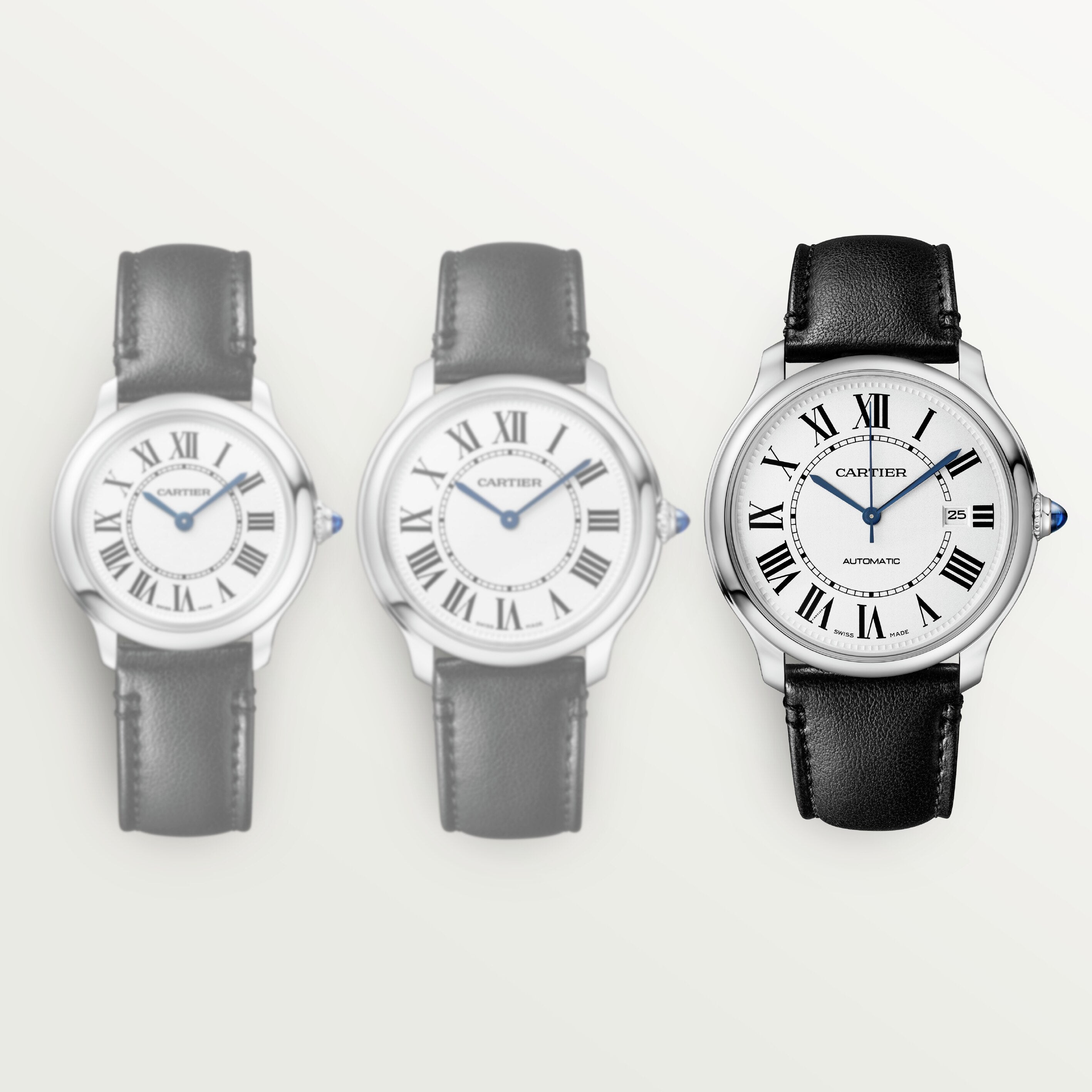 Watch in steel Ronde Must de Cartier Cartier