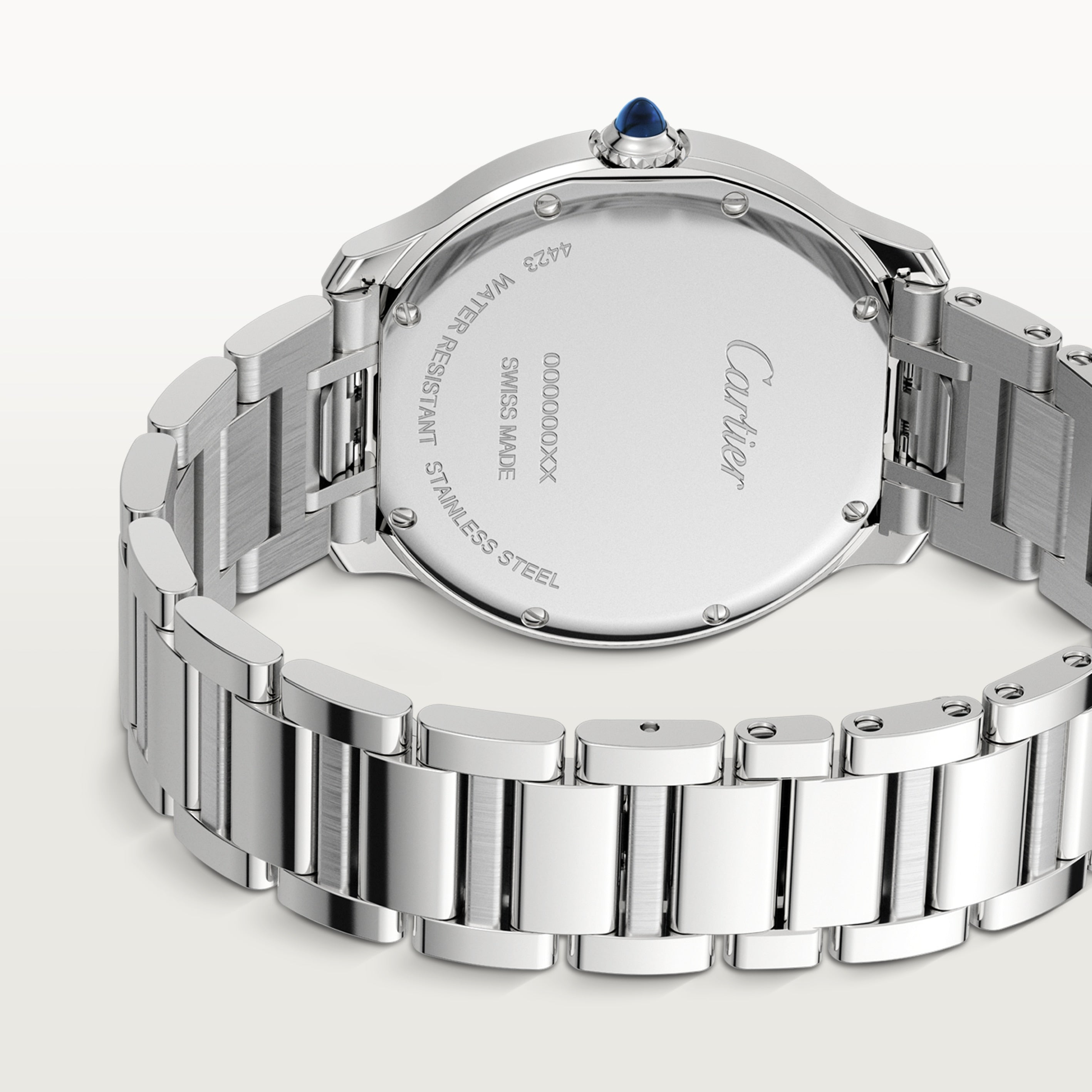 Orologio in acciaio Ronde Must de Cartier Cartier