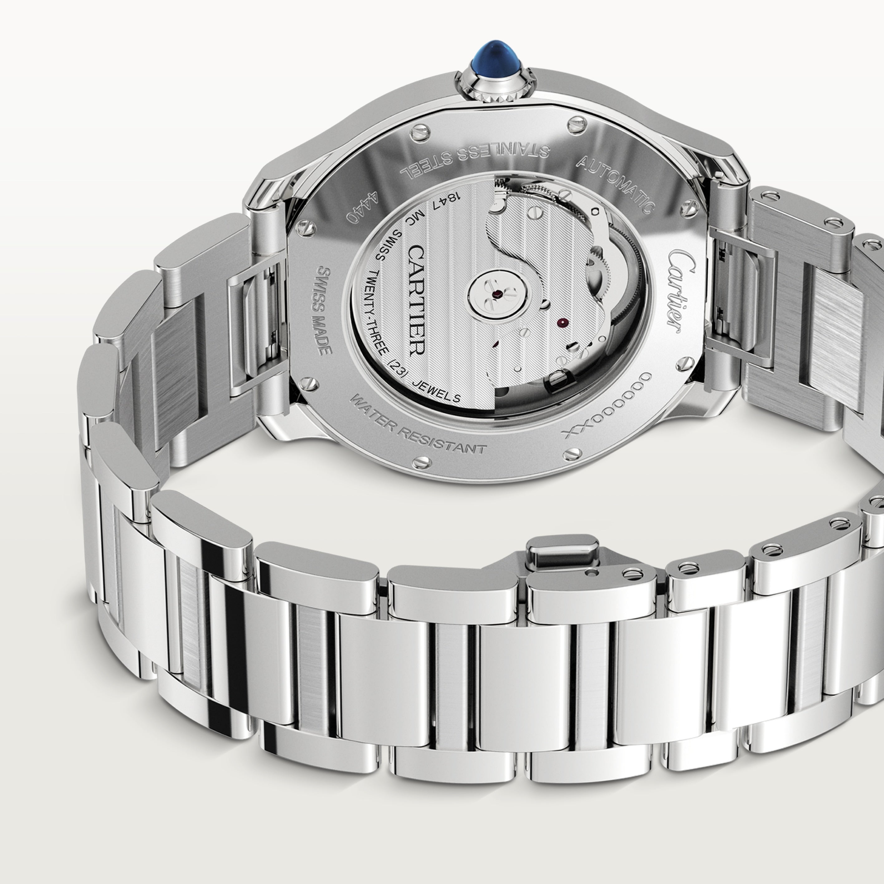 Watch in steel Ronde Must de Cartier Cartier