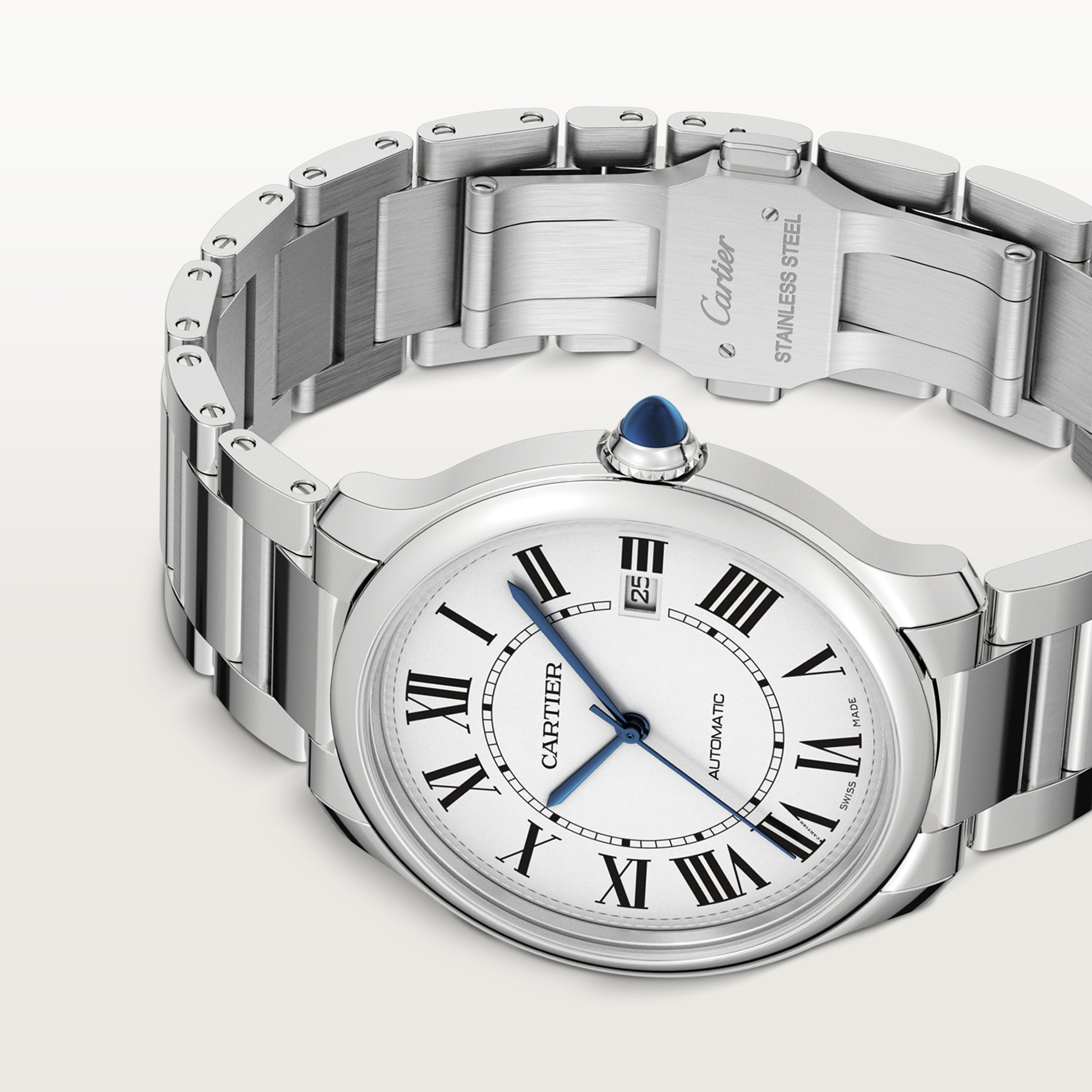 Watch in steel Ronde Must de Cartier Cartier