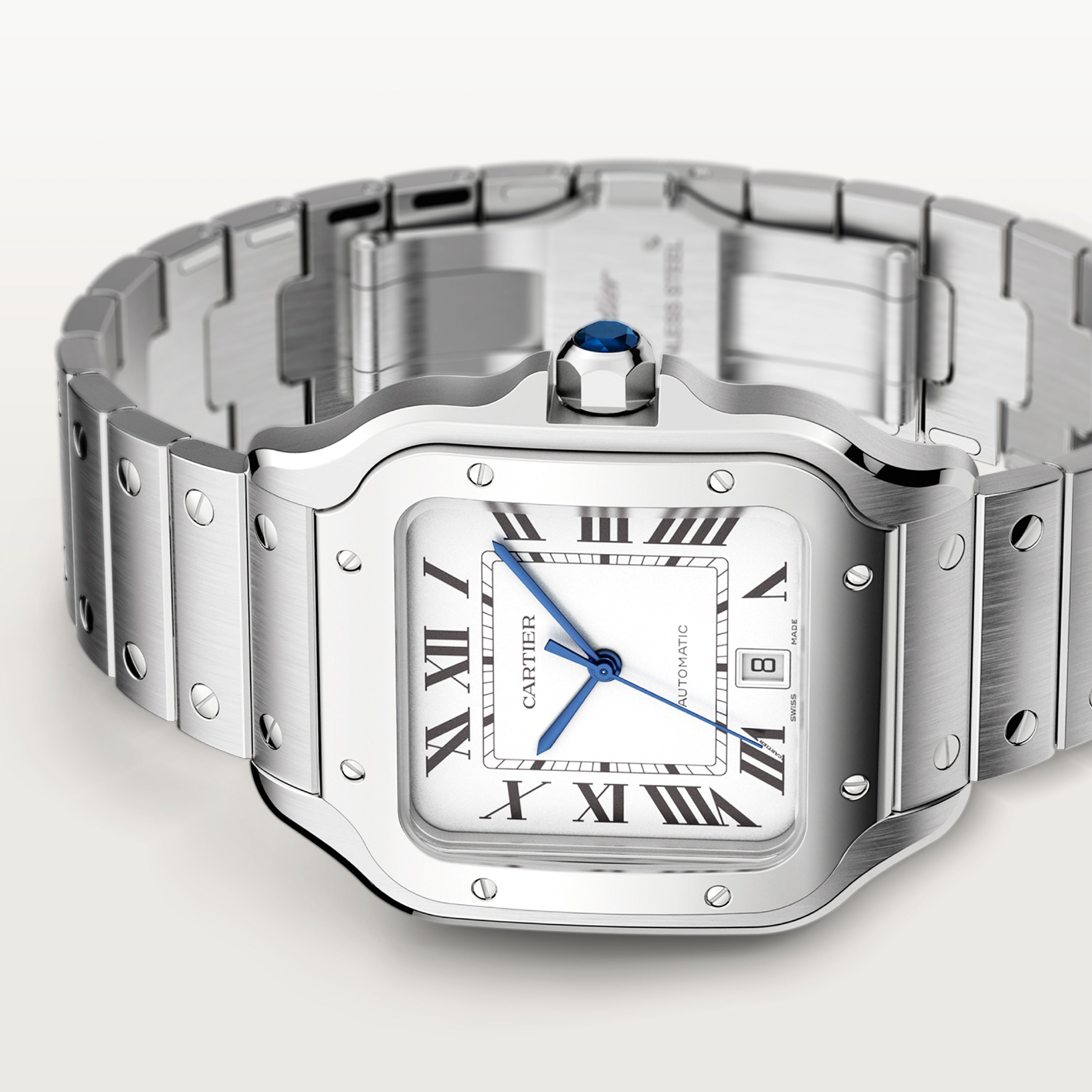 Watch in steel Santos de Cartier Cartier