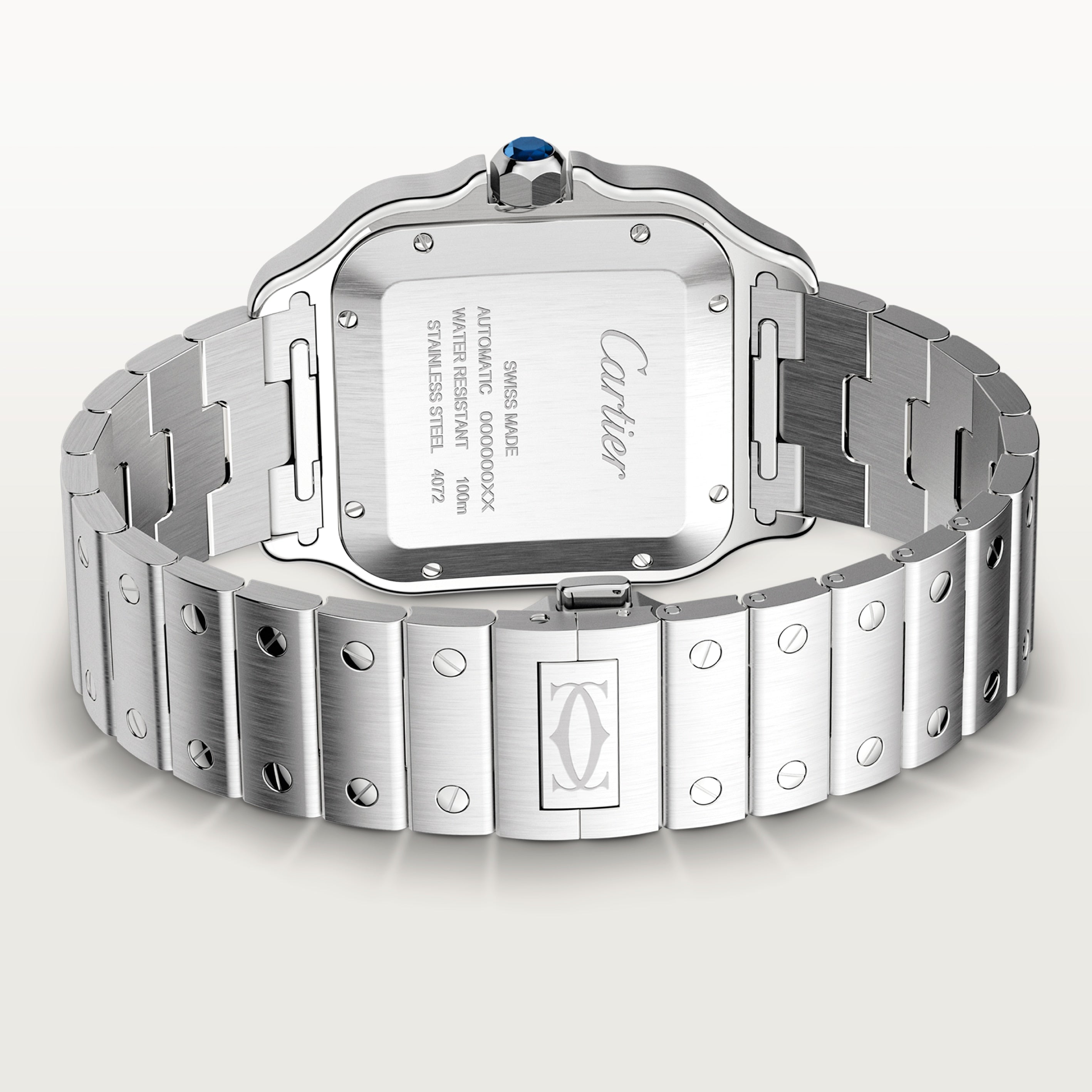 Watch in steel Santos de Cartier Cartier