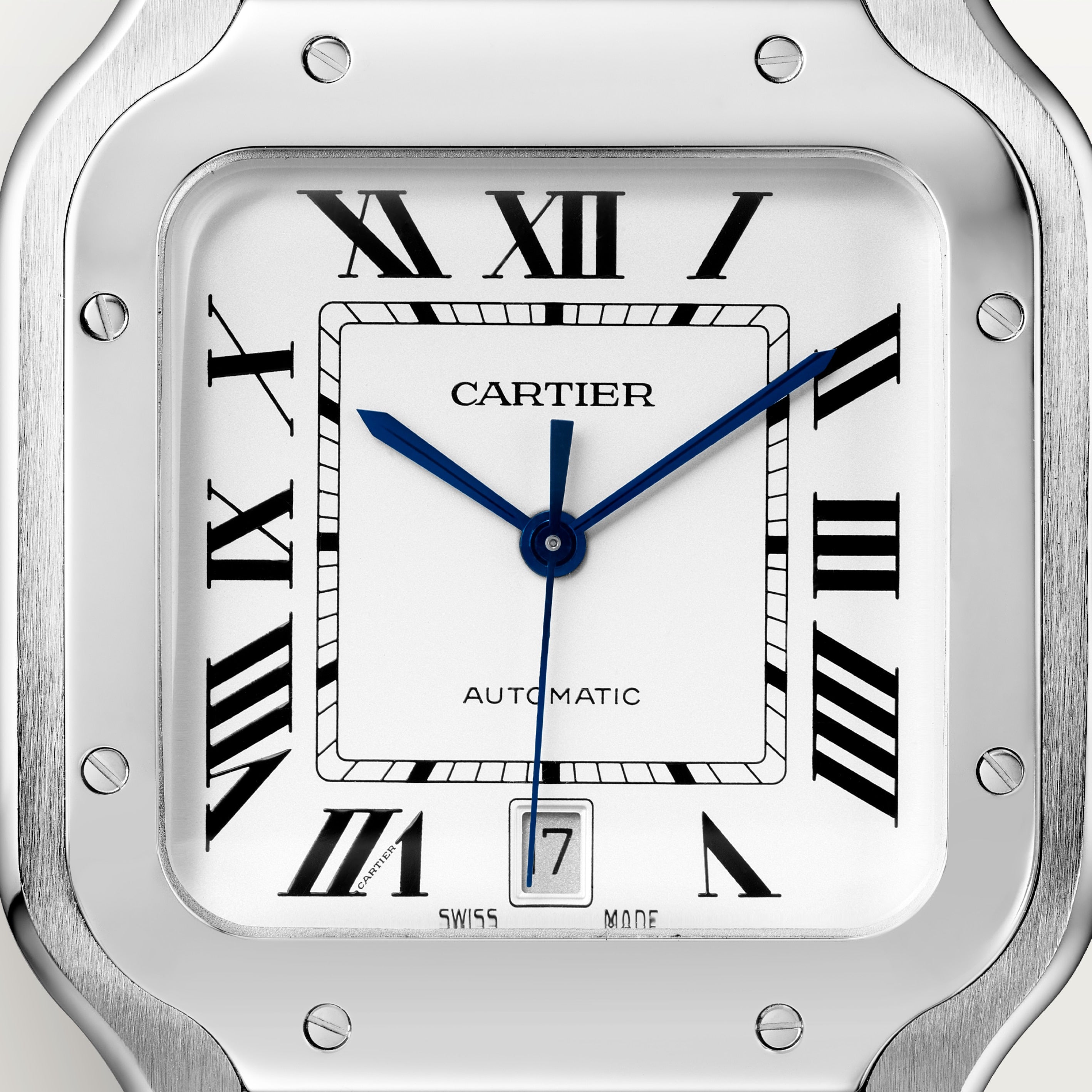 Watch in steel Santos de Cartier Cartier