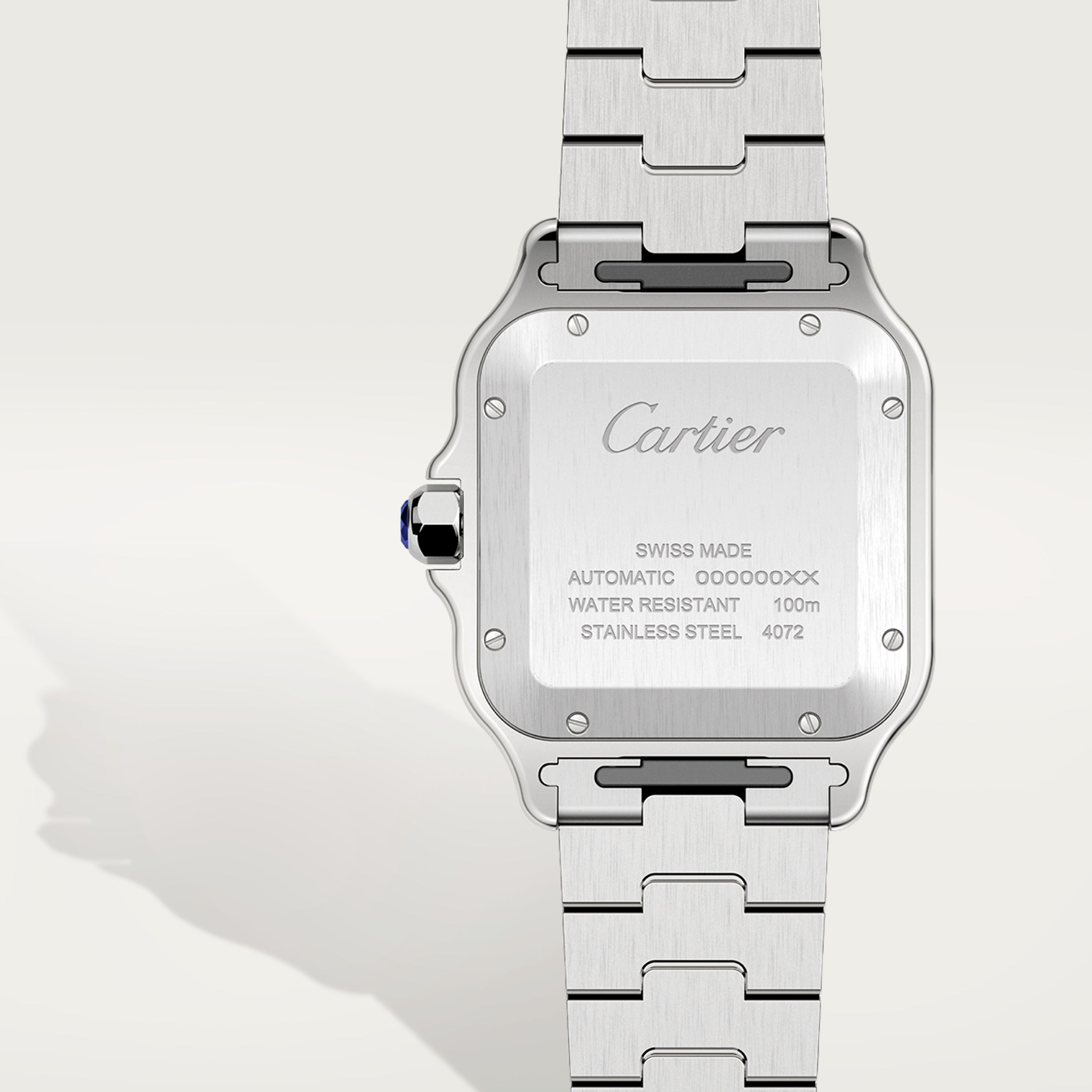 Watch in steel Santos de Cartier Cartier