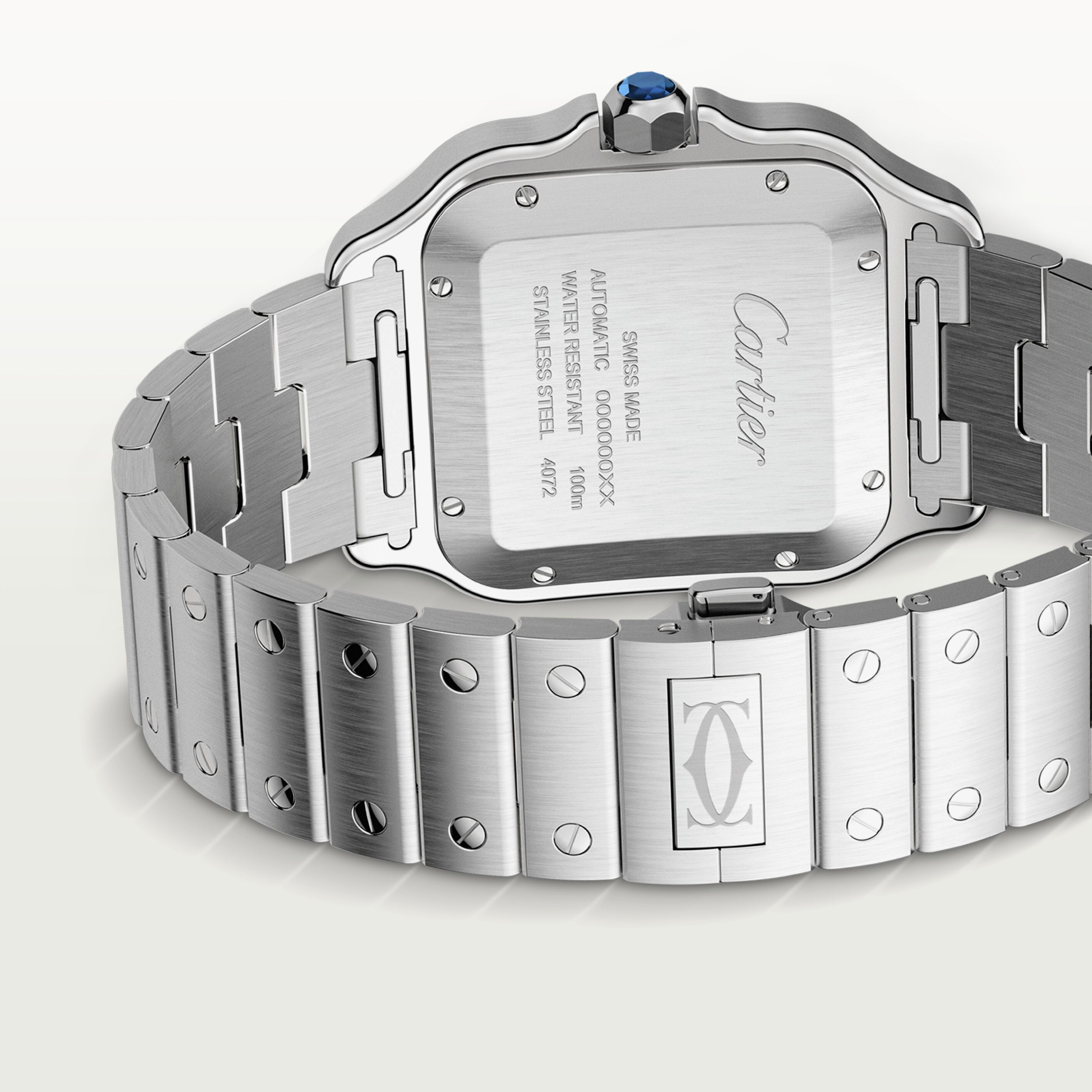 Watch in steel Santos de Cartier Cartier