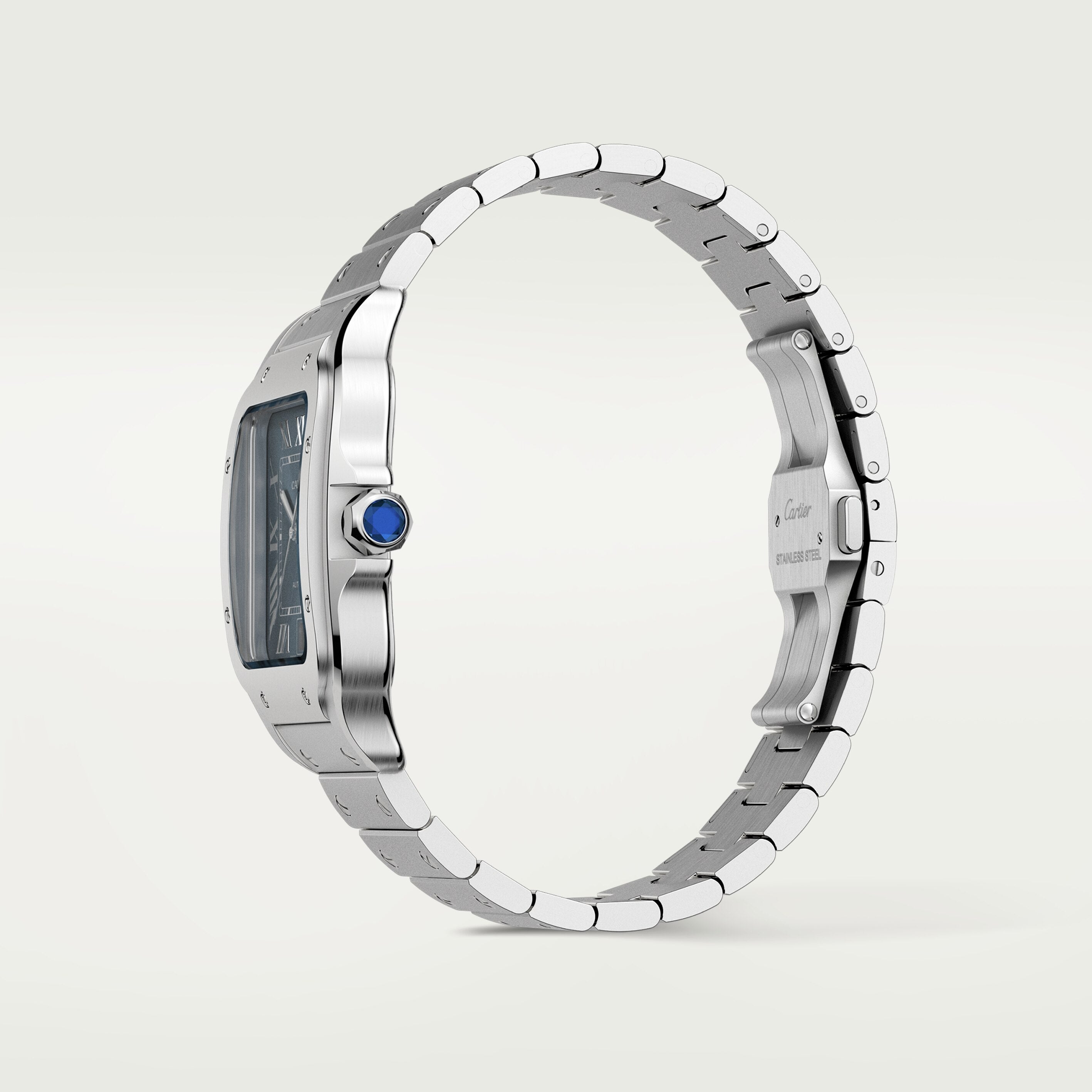 Watch in steel Santos de Cartier Cartier
