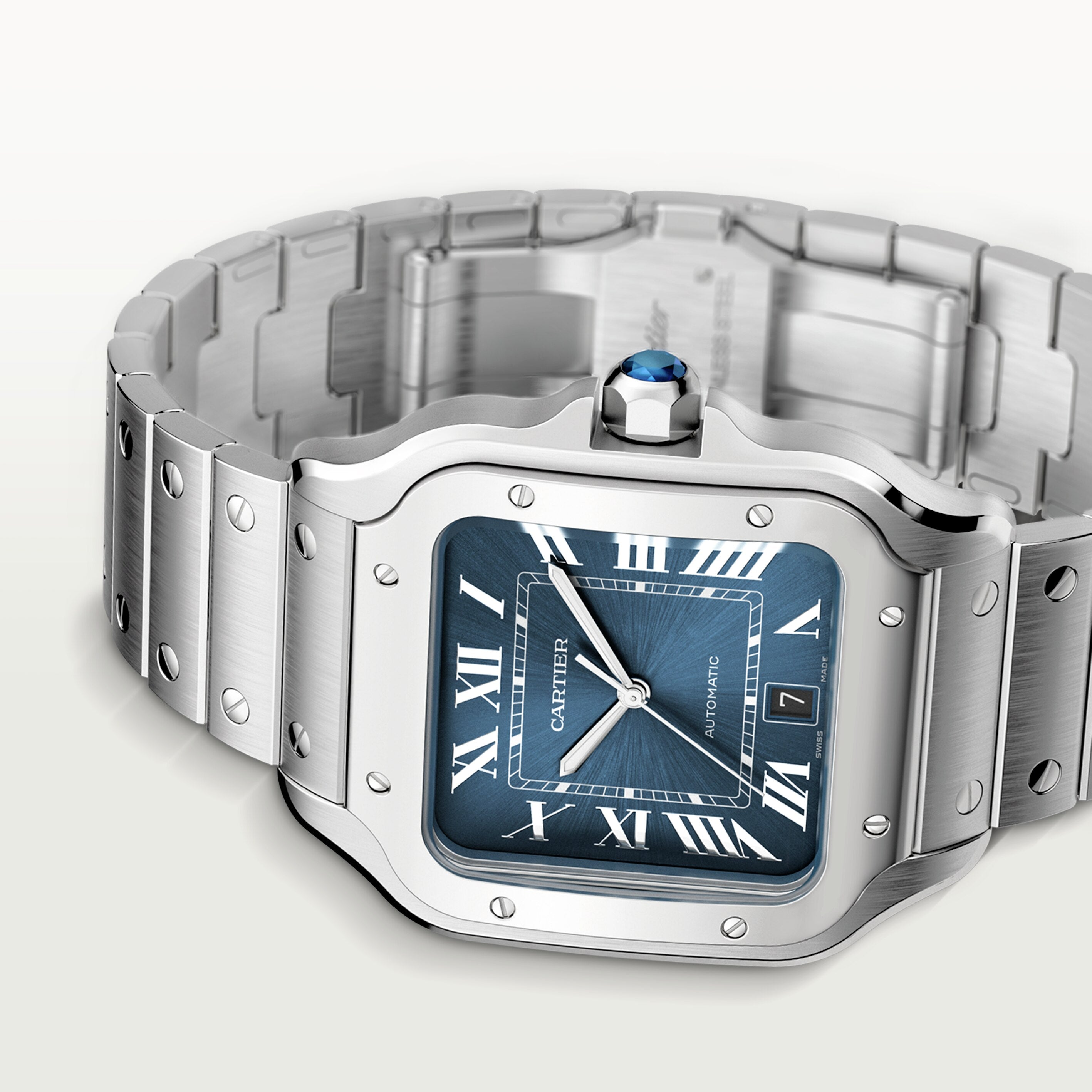 Watch in steel Santos de Cartier Cartier