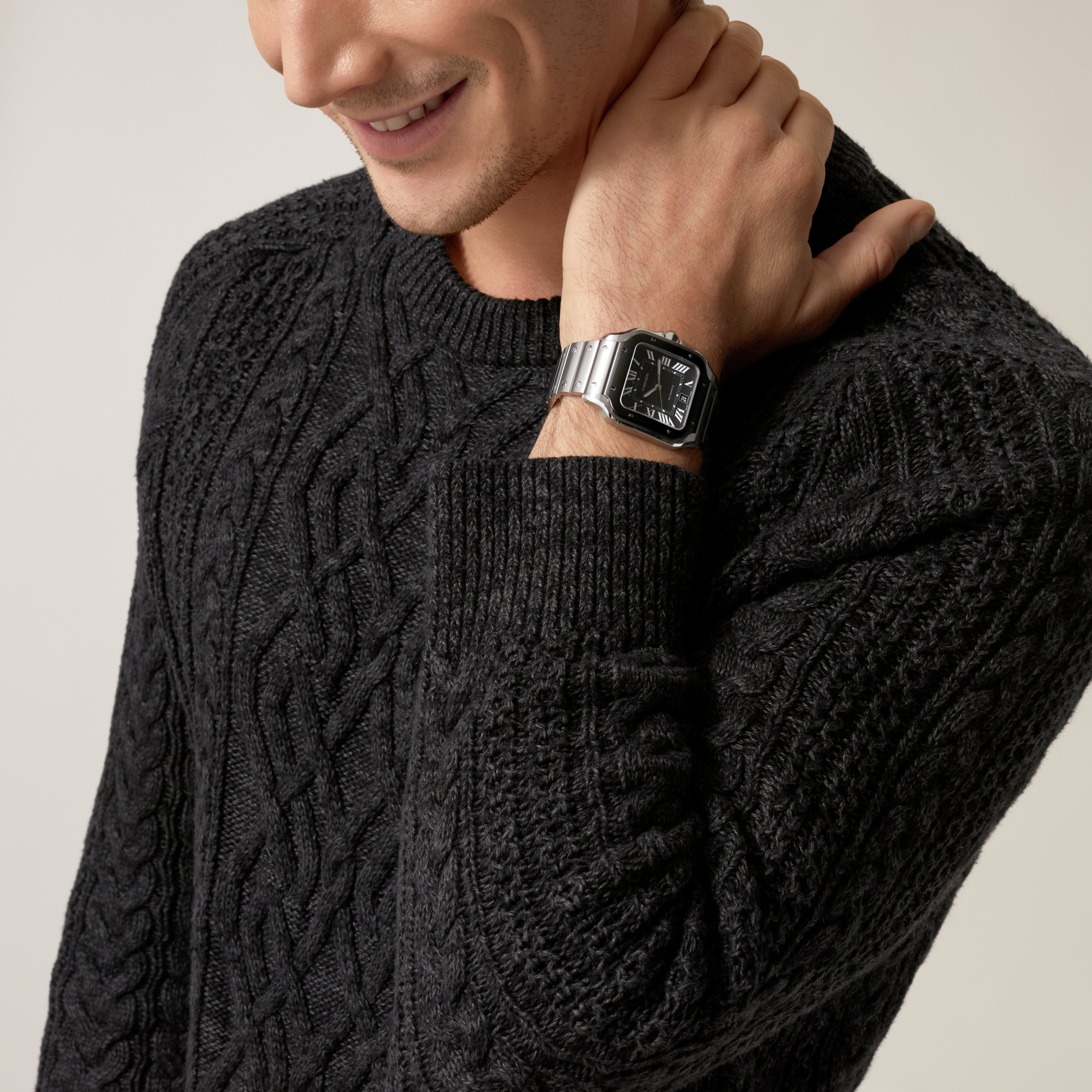 Orologio in acciaio Santos de Cartier Cartier