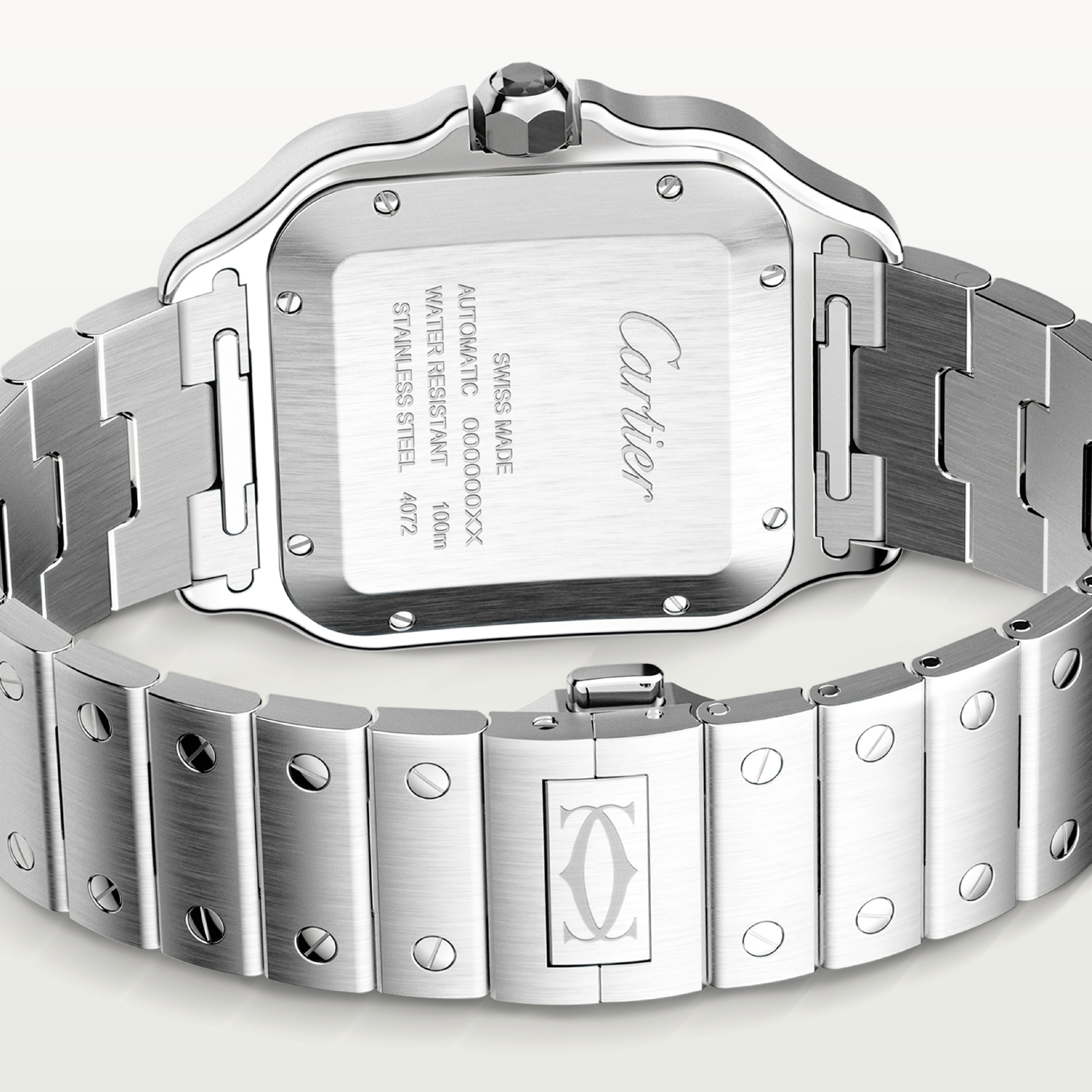 Watch in steel Santos de Cartier Cartier