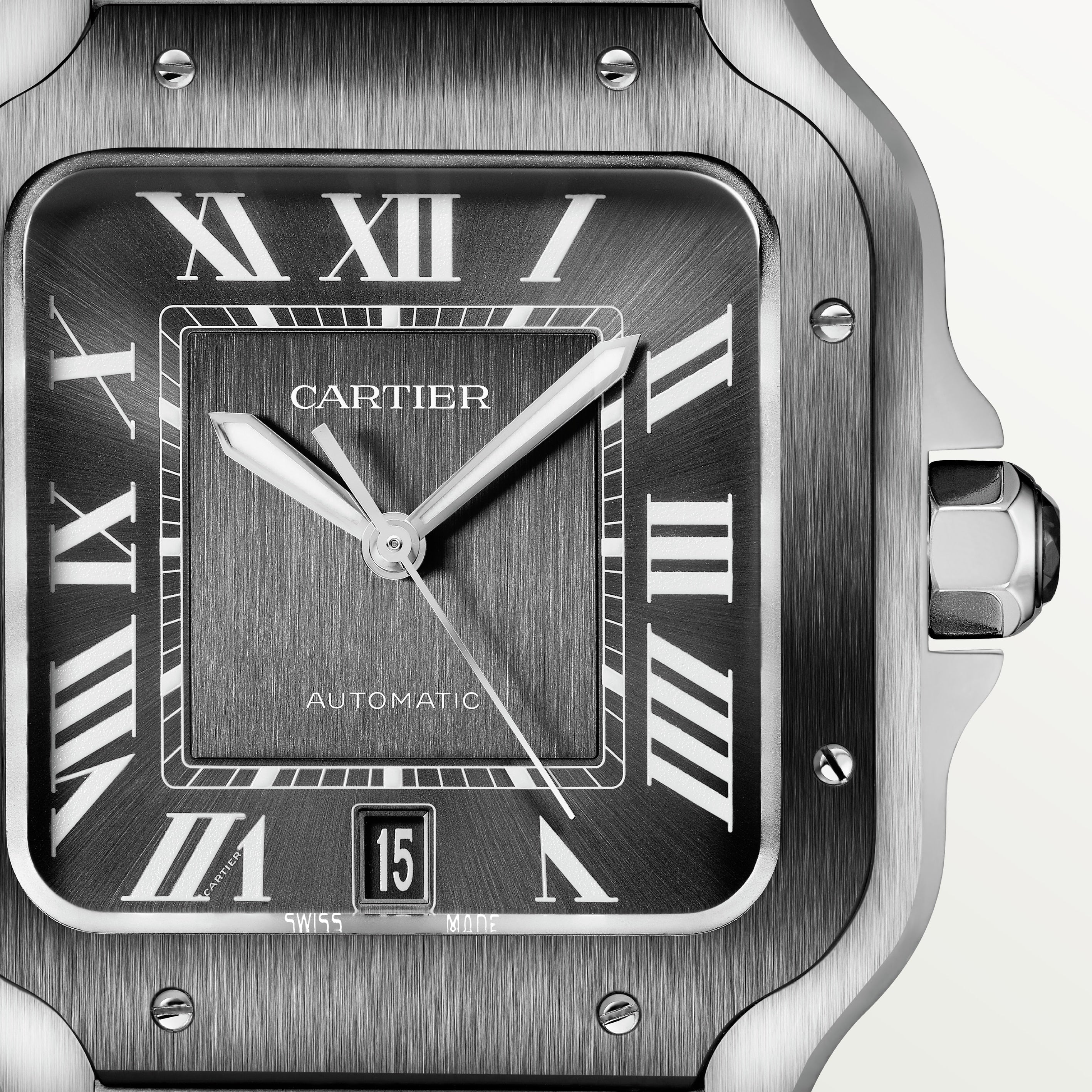 Watch in steel Santos de Cartier Cartier