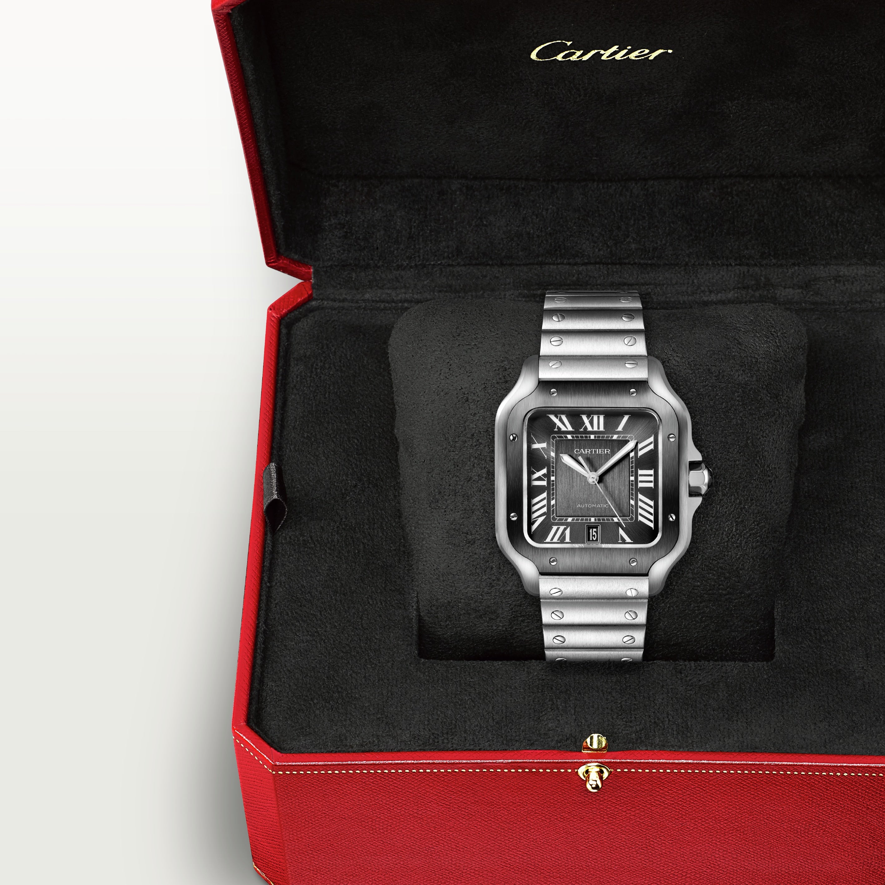 Watch in steel Santos de Cartier Cartier