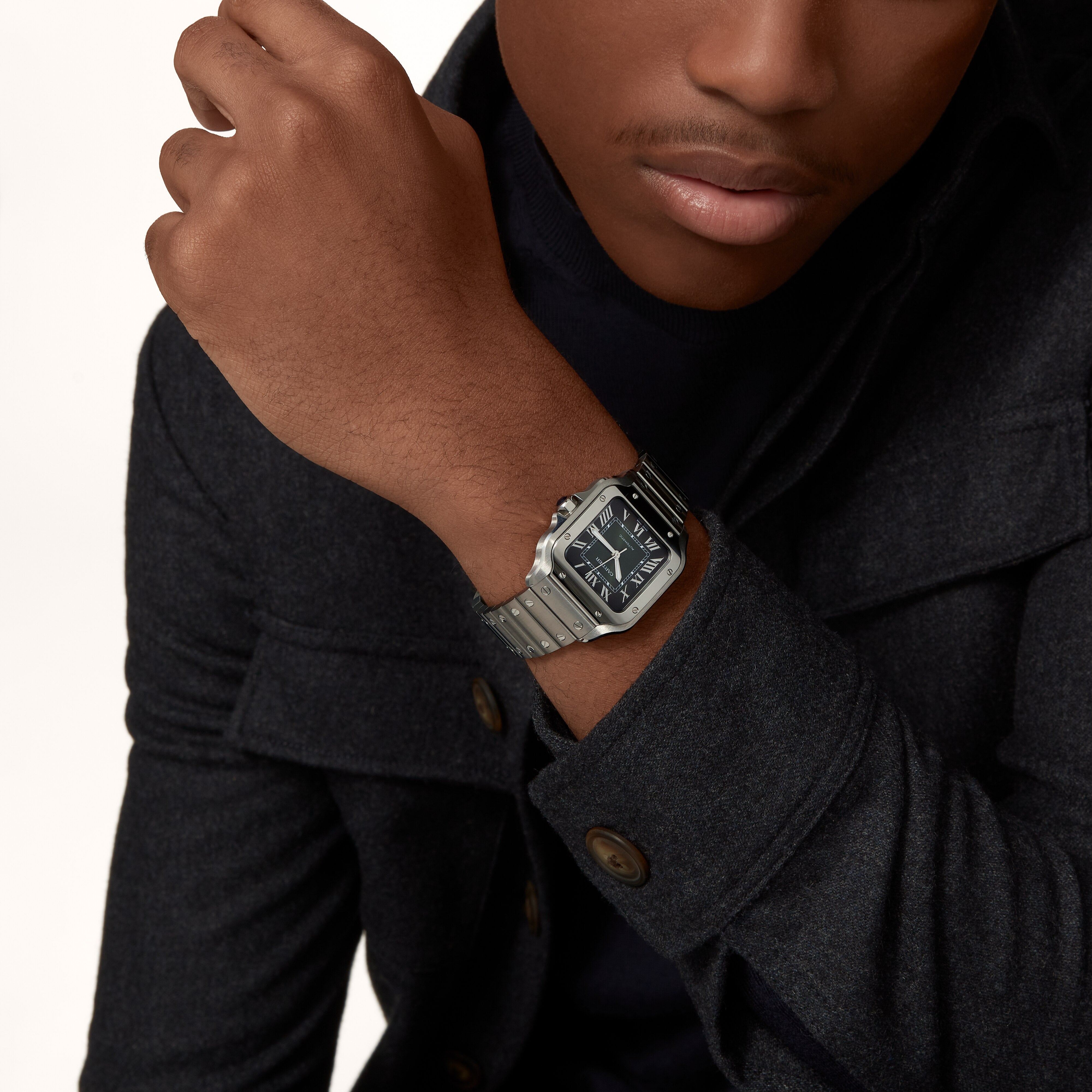 Watch in steel Santos de Cartier Cartier