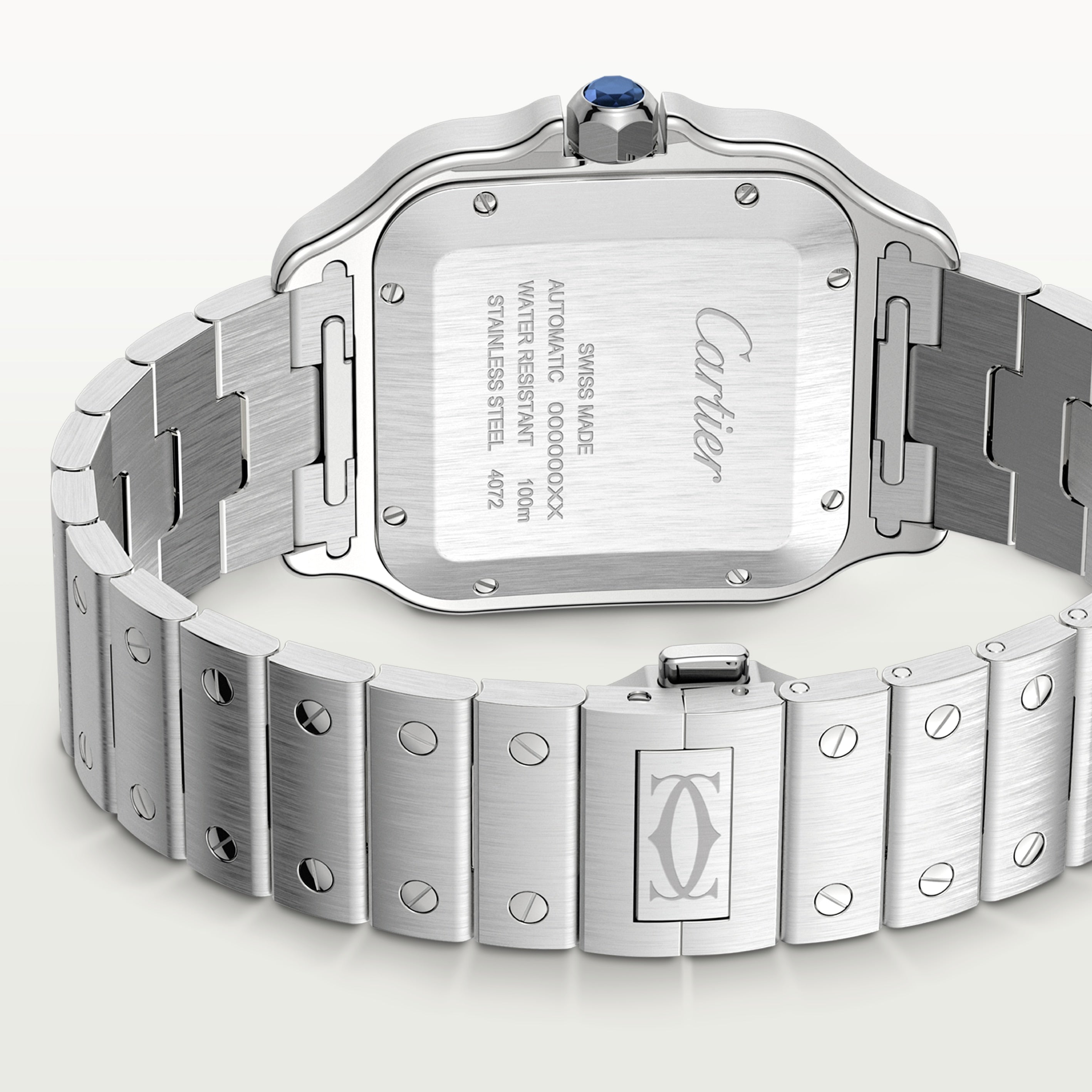 Watch in steel Santos de Cartier Cartier
