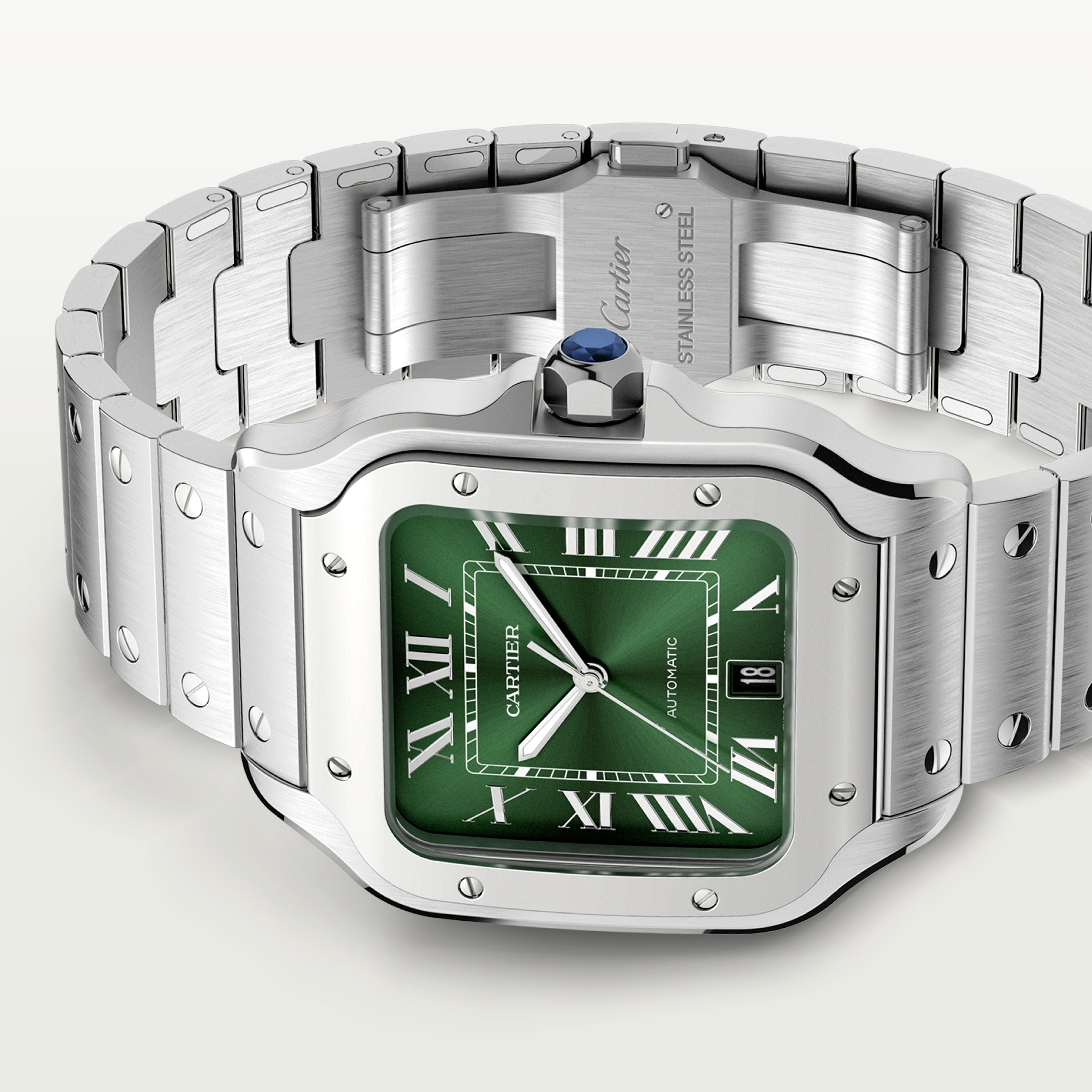 Watch in steel Santos de Cartier Cartier